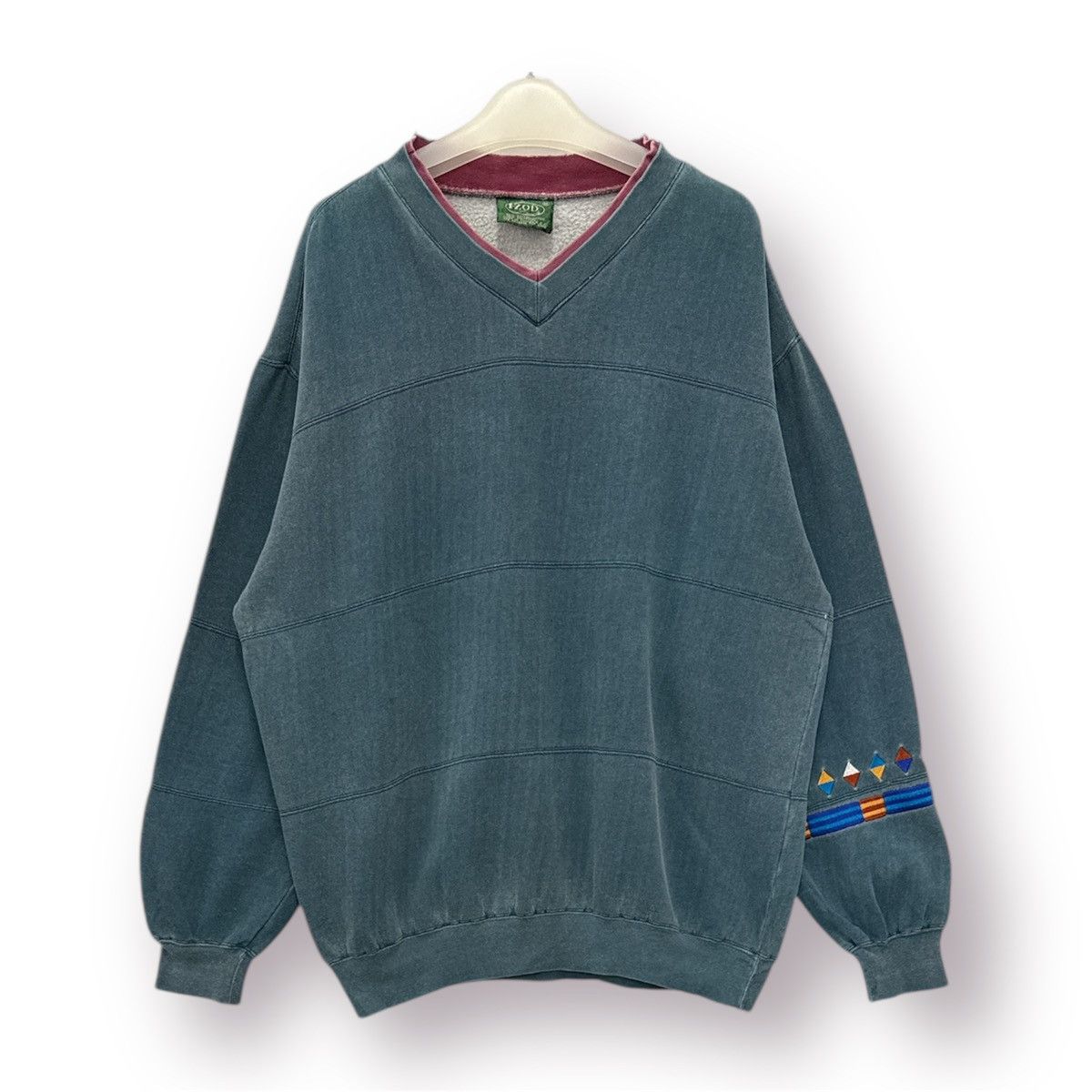 🔥 Vintage 90's IZOD Distressed Sweatshirt - M