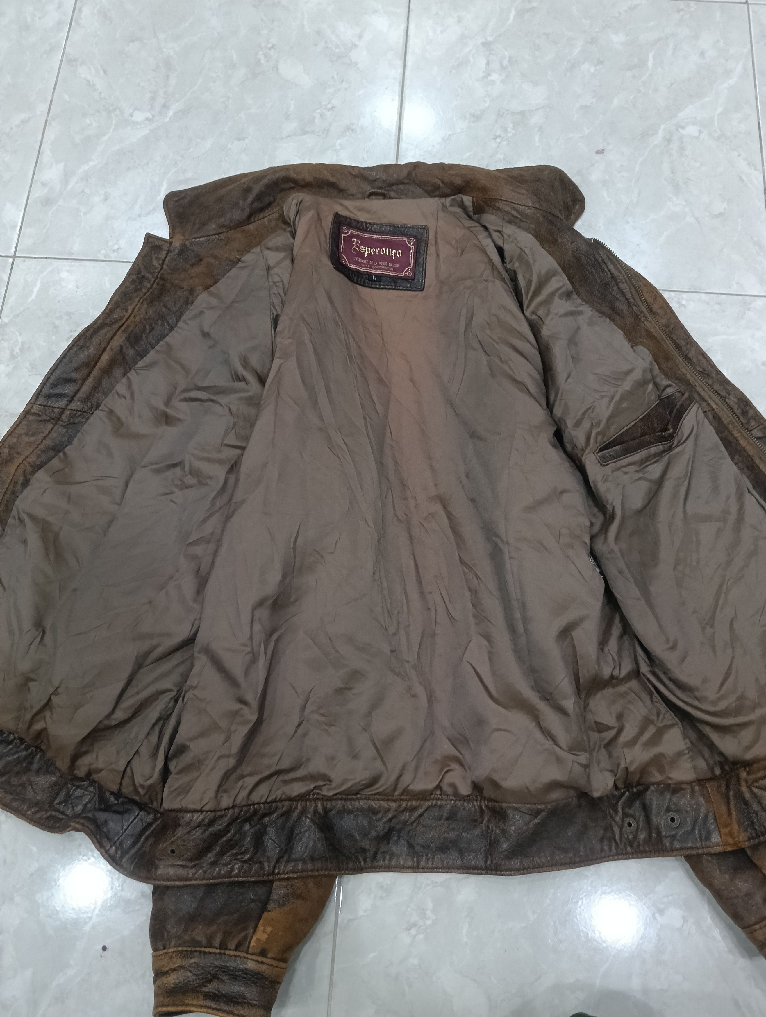 Beauty Beast × Japanese Brand Vintage Esporonco Leather Jacket Size US L / EU 52-54 / 3 - 5 Thumbnail