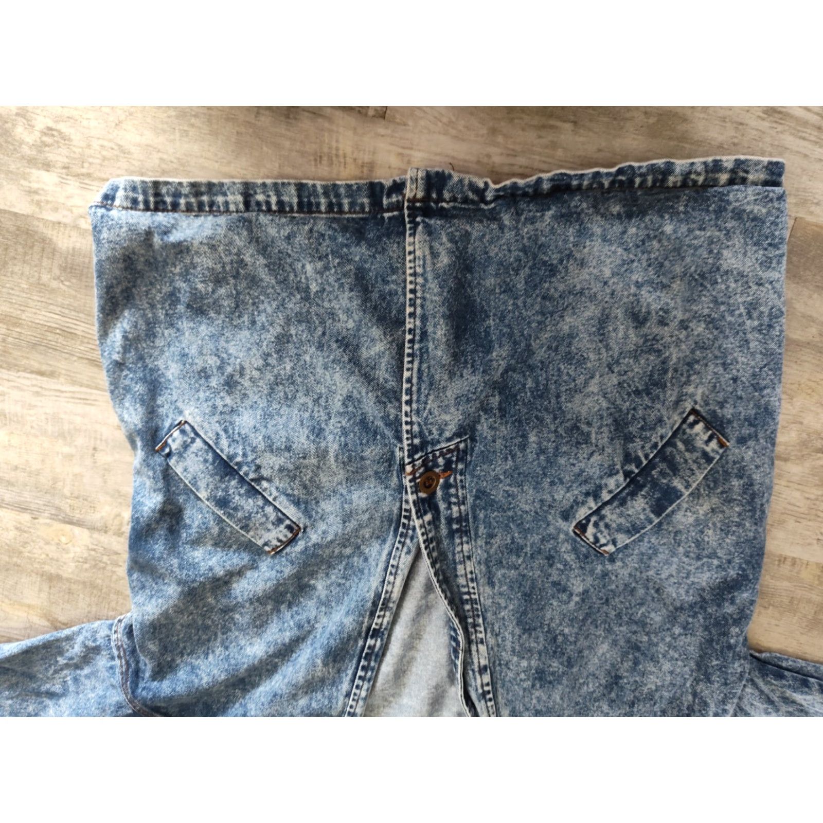 Vintage VINTAGE 1980s Stefano Acid Wash Denim Jacket Women’s Plus Size 20 Oversized Streetwear Grunge Blue Size 3XL / US 20-22 - 6 Thumbnail