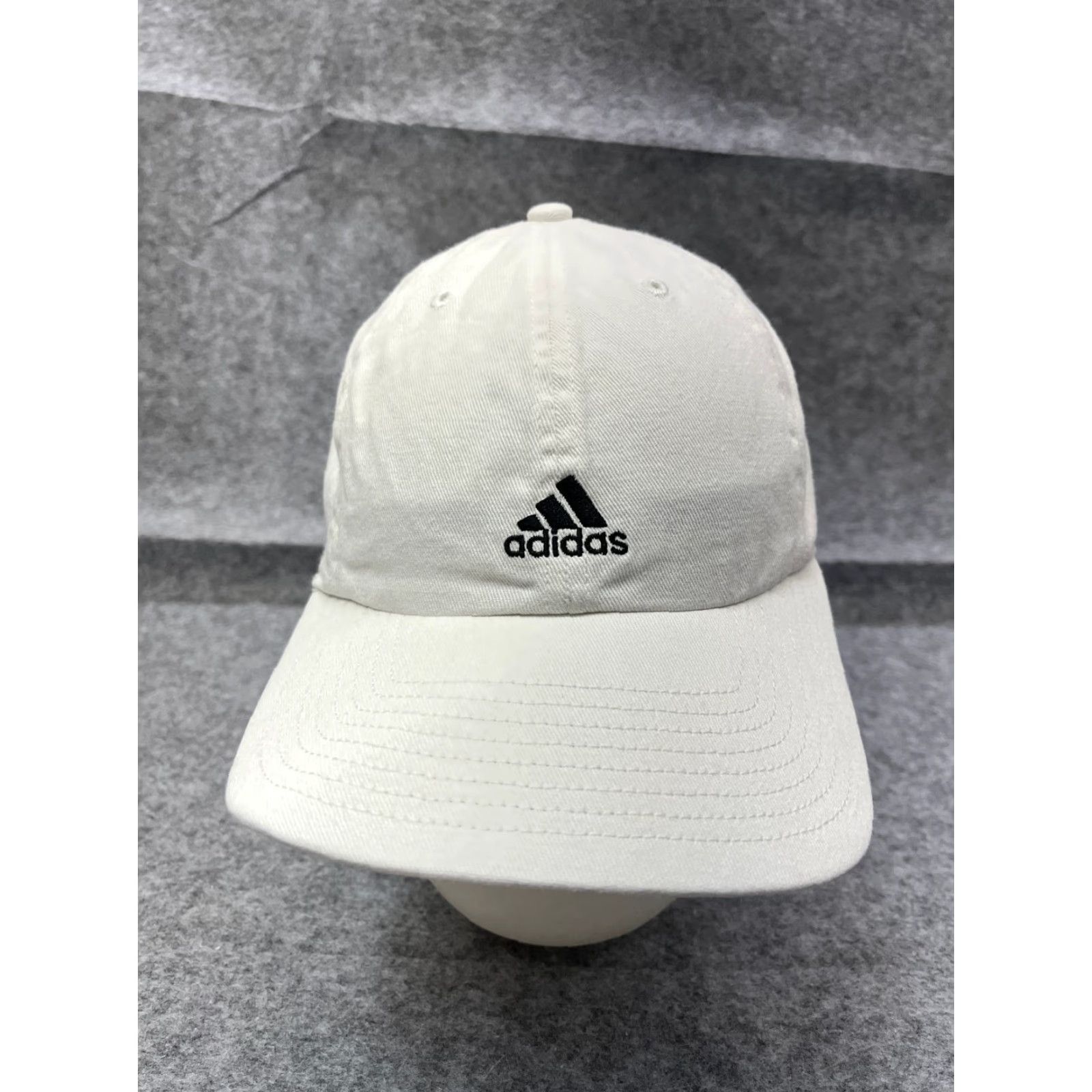 Adidas Adidas Hat Cap Strap Back Adult One Size White 100% Cotton Aeroready Twill Size ONE SIZE - 2 Thumbnail