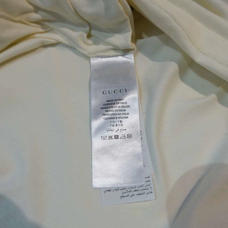 Gucci Gucci Beige printed letter short sleeves 2503-Nextarrow Size US M / EU 48-50 / 2 - 4 Thumbnail