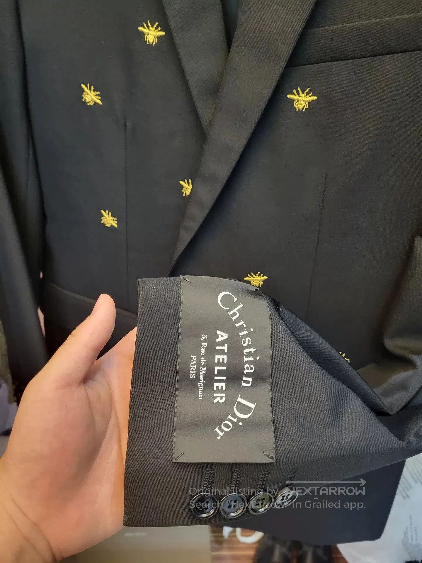 Dior Dior Homme Bee Embroidered Suit Jacket. Size US S / EU 44-46 / 1 - 2 Thumbnail