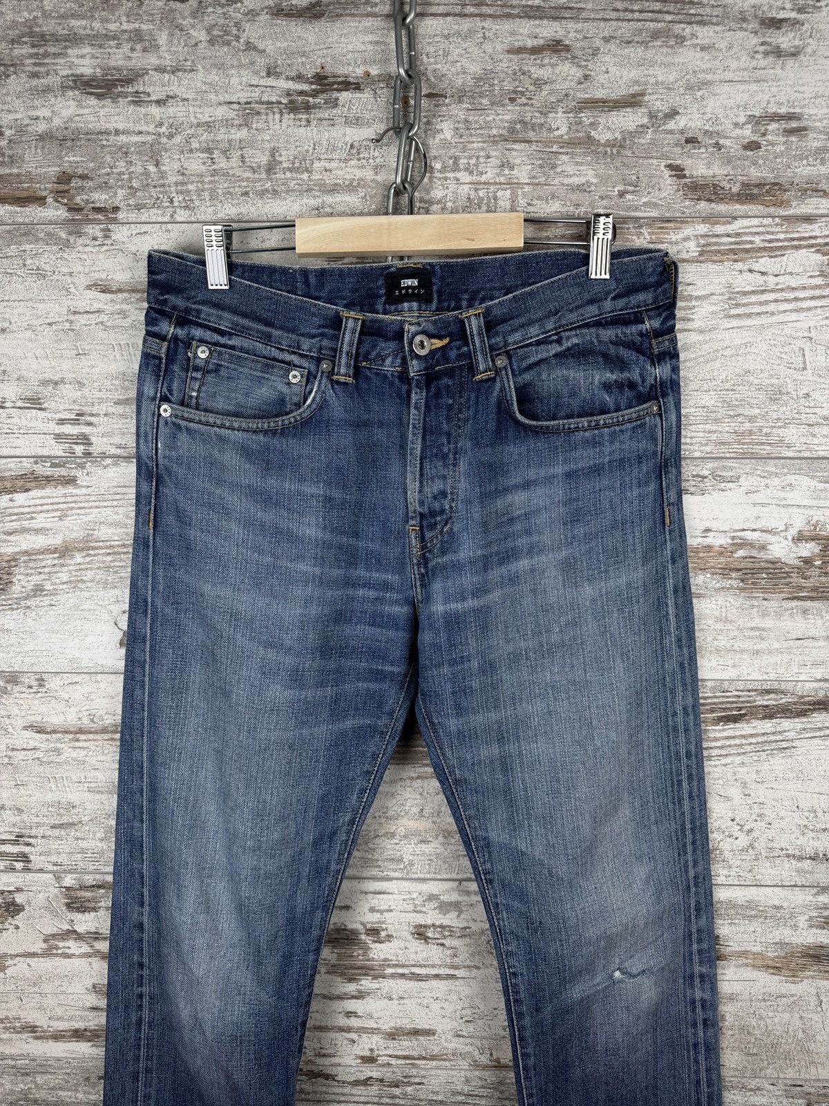 Edwin Mens Vintage Edwin Javanese denim jeans Selvedge pants rare Size US 31 - 3 Thumbnail