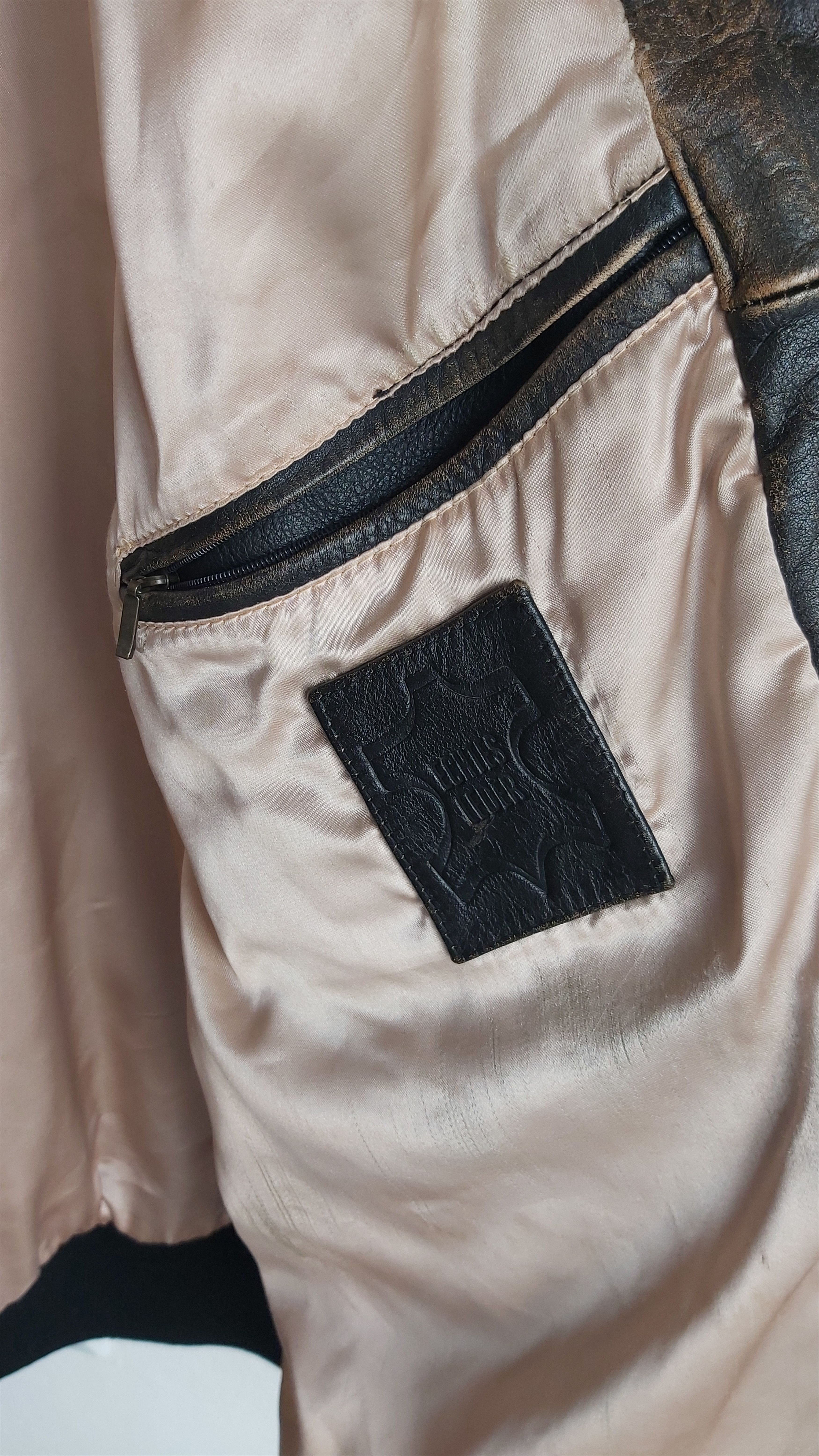 Vintage Lee Trevor Vintage USA Leather Jacket Milwaukee Chemicals Size US XL / EU 56 / 4 - 9 Thumbnail