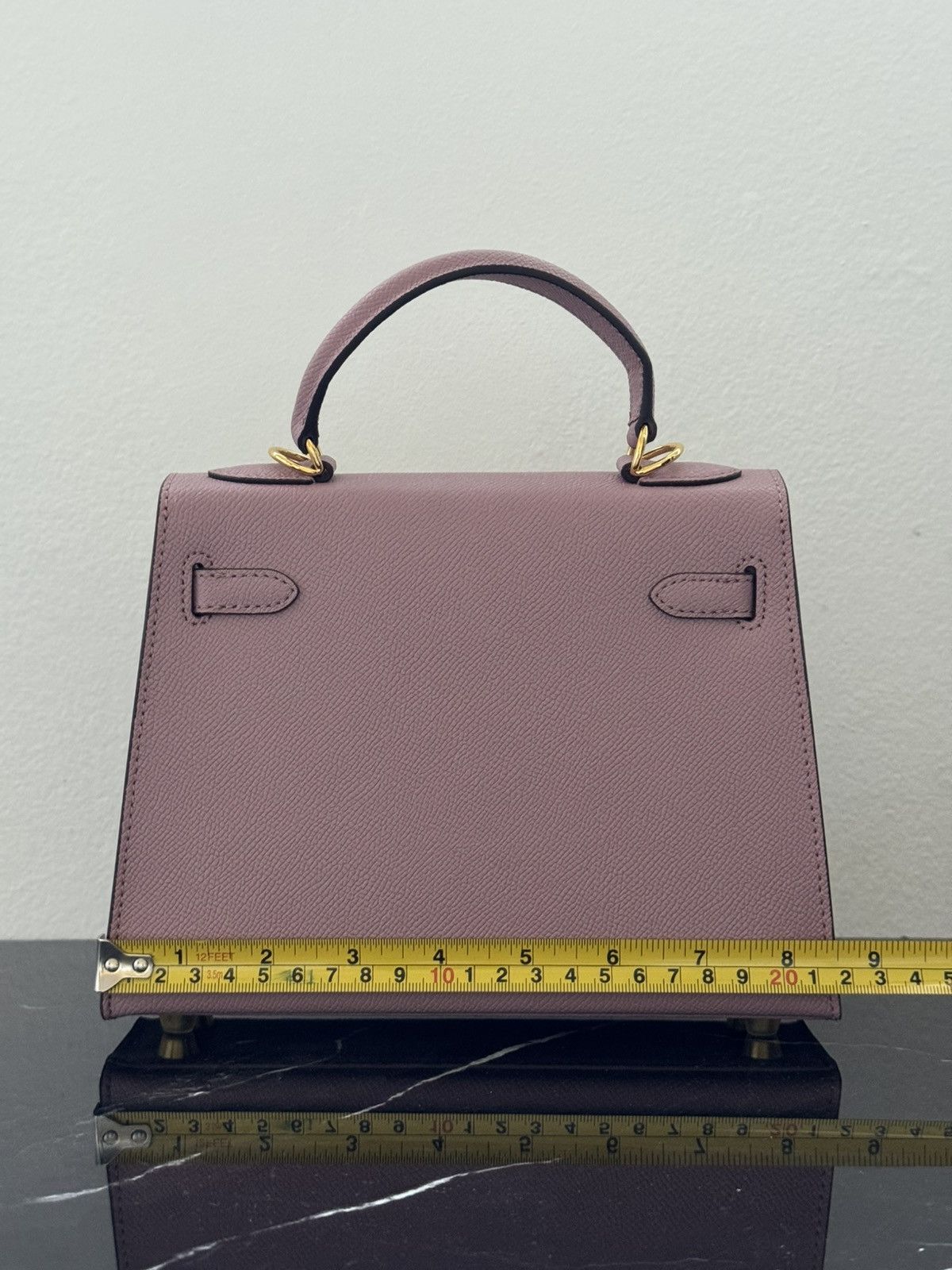 Other Mauve “Kelly-Style” Top Handle Bag Size ONE SIZE - 8 Thumbnail