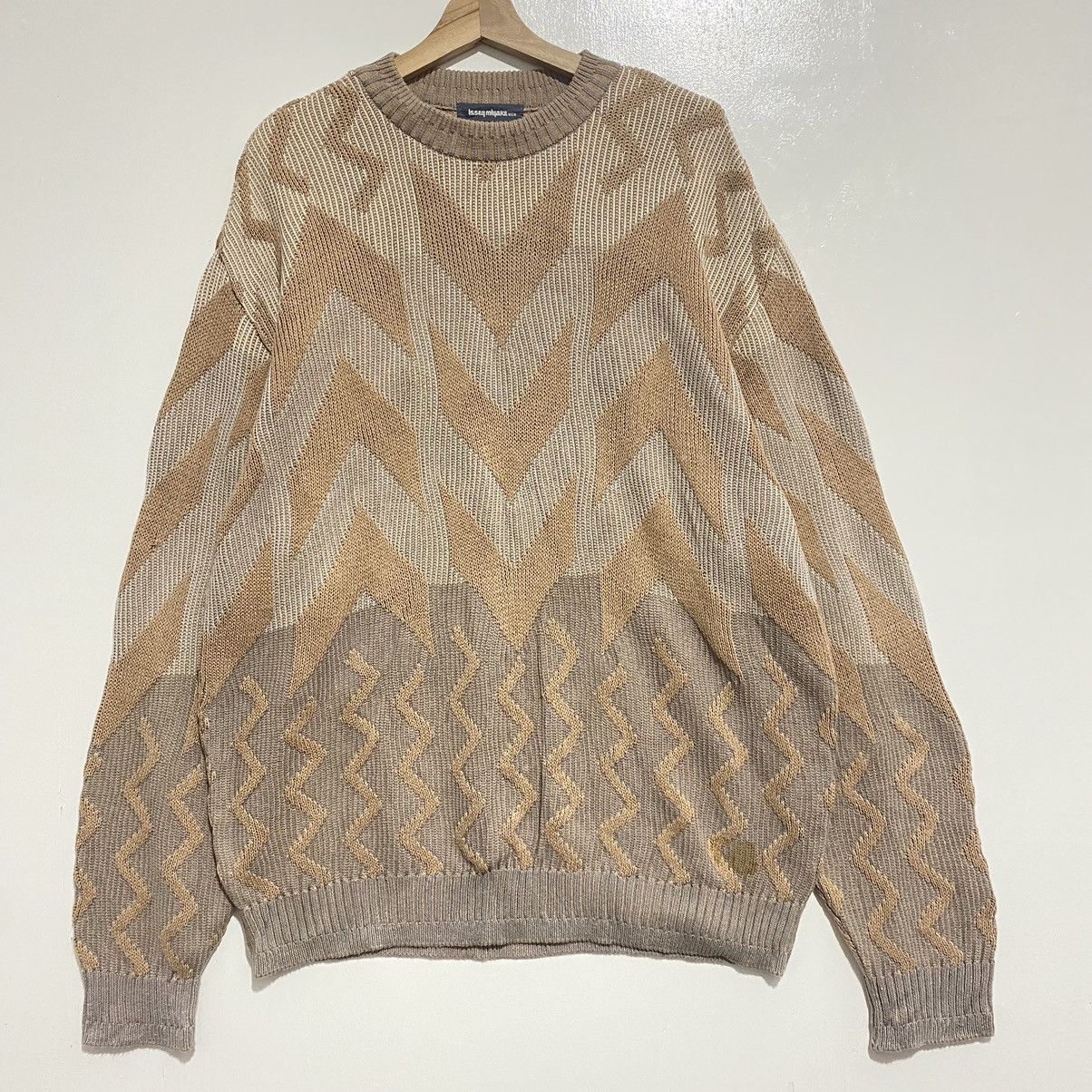 Issey Miyake Men Cable Knitted Sweater