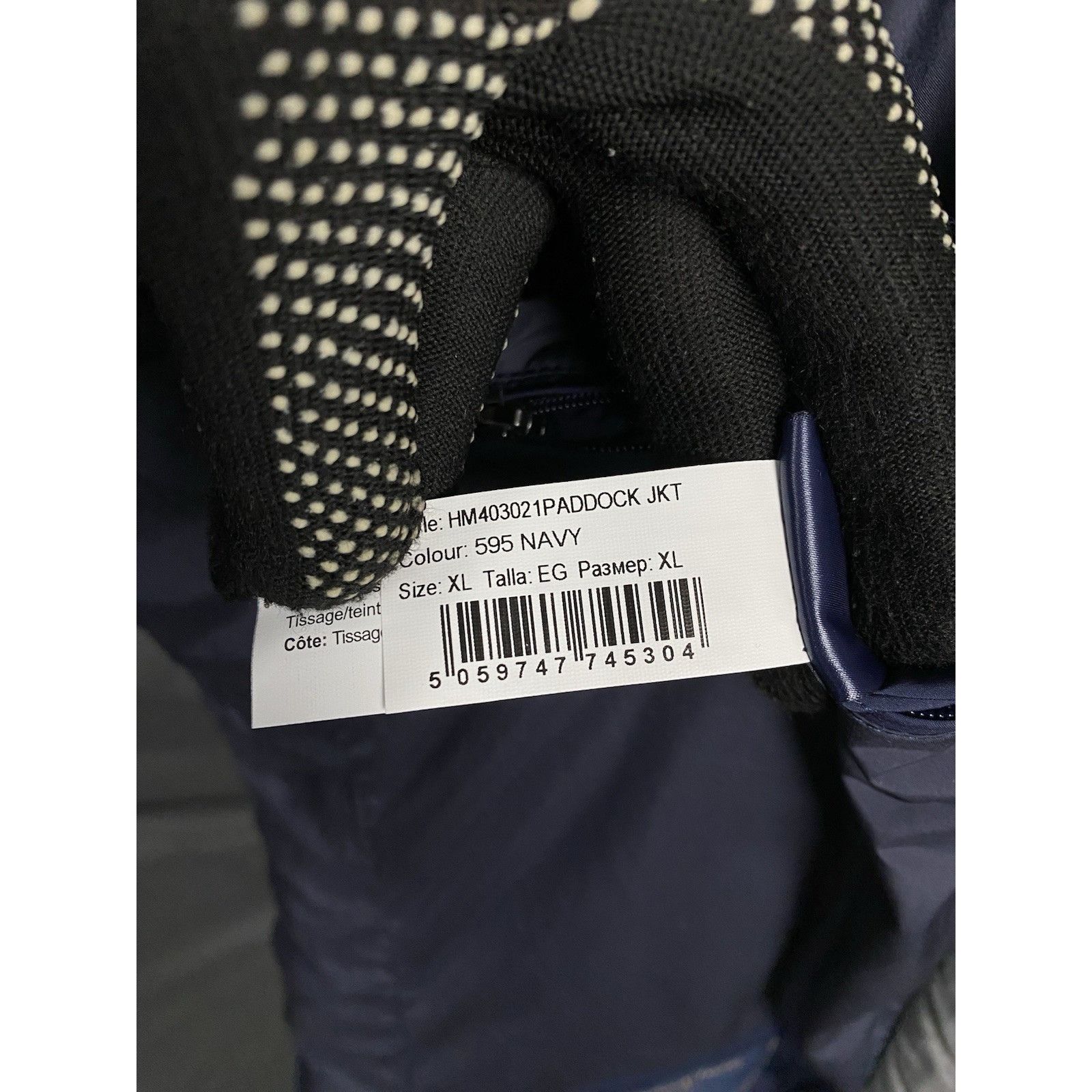 Hackett Hackett London Men's Blue Quilted Lined Insulated Waterproof Size US XL / EU 56 / 4 - 14 Thumbnail