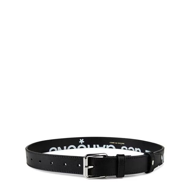 Comme des Garcons o1tko10125 Size: OS / Logo Belt in Black/White Size ONE SIZE - 1 Thumbnail
