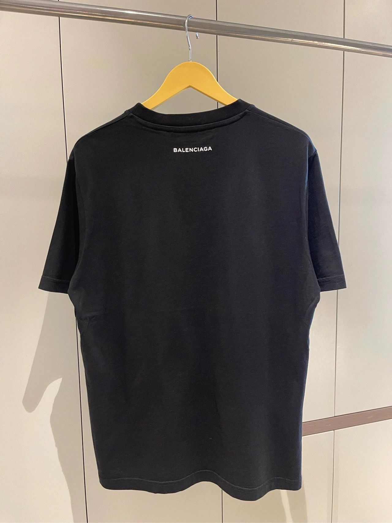 Balenciaga Balenciaga Black Paris Night Print Round Neck Short Sleeve Size US XL / EU 56 / 4 - 3 Thumbnail