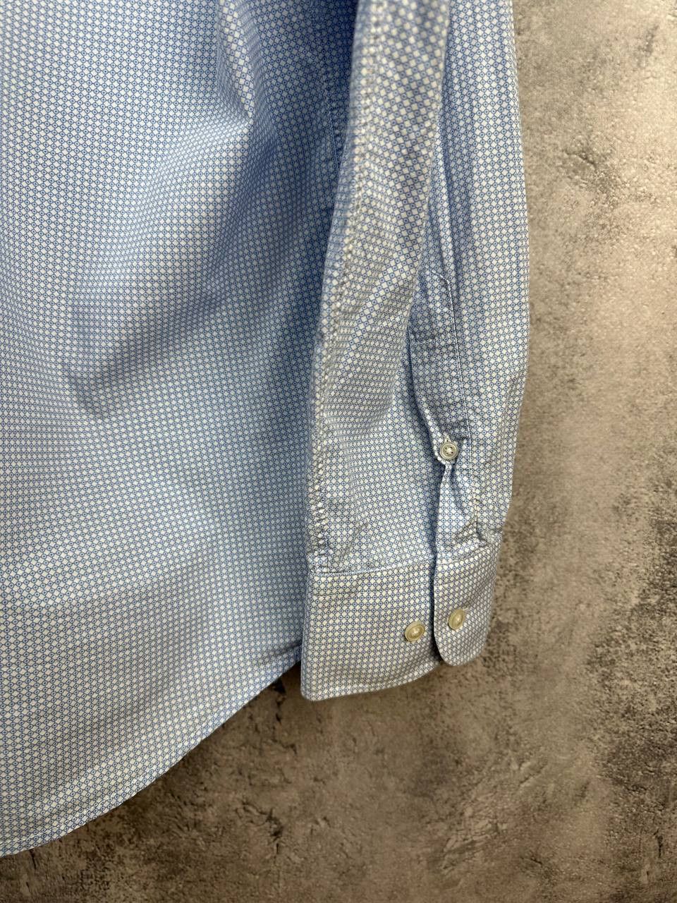 Pal Zileri Pal Zileri Luxury Cotton Poplin Micro Geometric Shirt Size US XXL / EU 58 / 5 - 9 Thumbnail