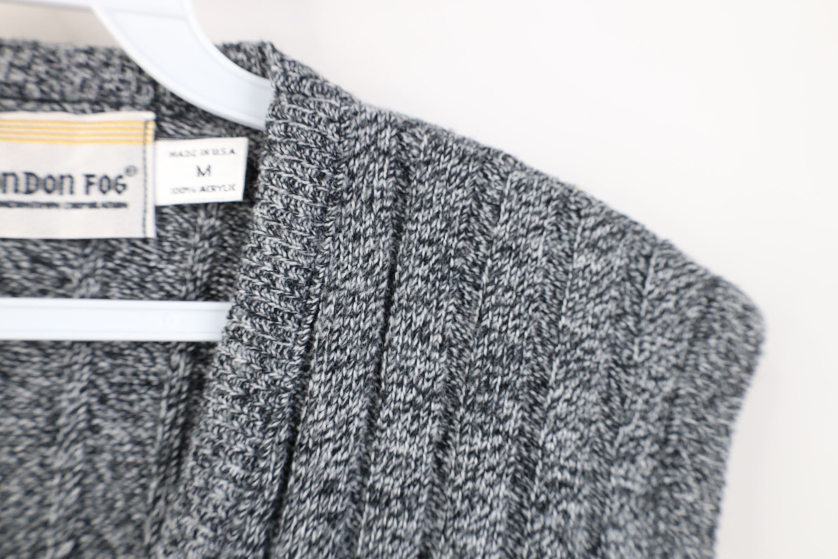 Vintage Vintage 70s Streetwear Ribbed Knit Sweater Vest Gray USA Size US M / EU 48-50 / 2 - 6 Thumbnail