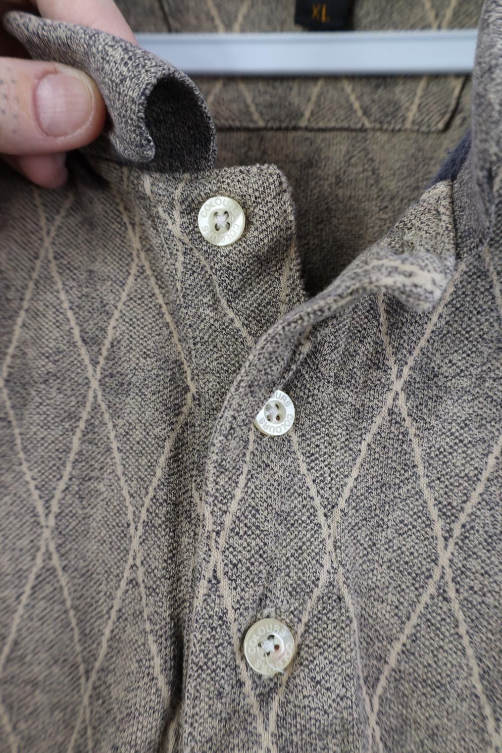 Vintage Vintage 90s Streetwear Diamond Knit Collared Golf Polo Shirt Size US XL / EU 56 / 4 - 4 Thumbnail