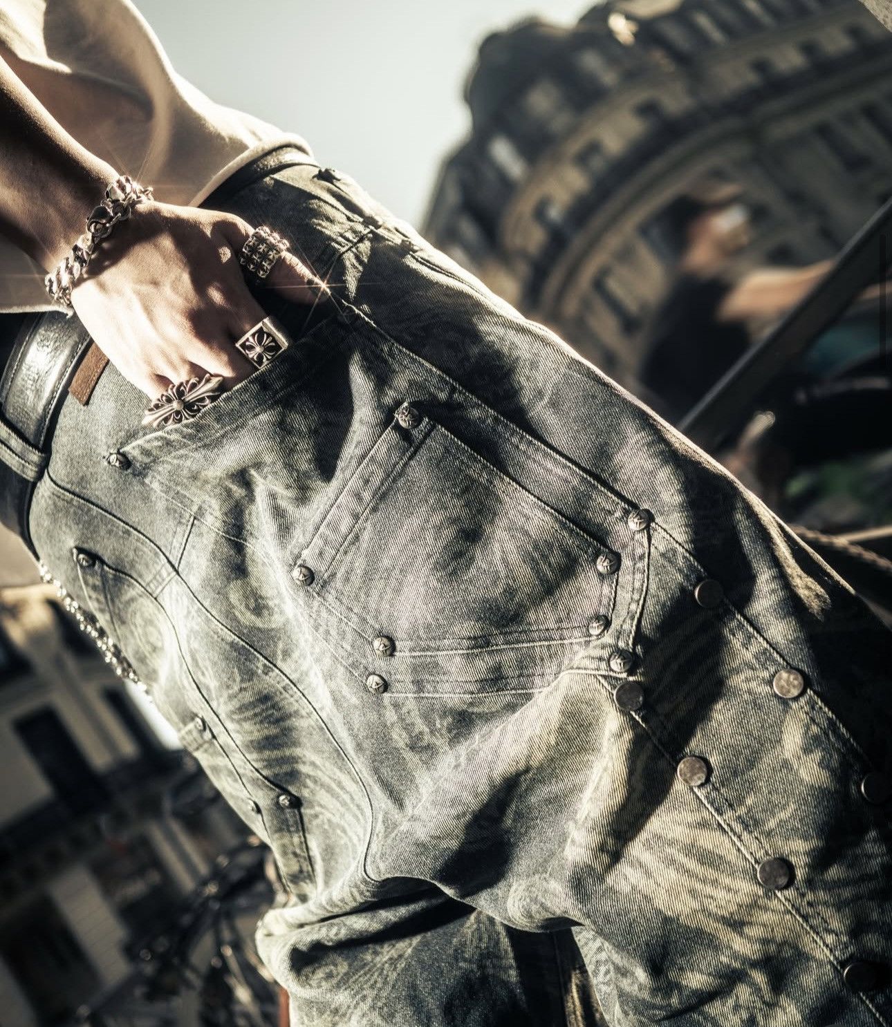 Thoughtwefriends Everyday Waxed Denims Thoughtwefriends blue jeans