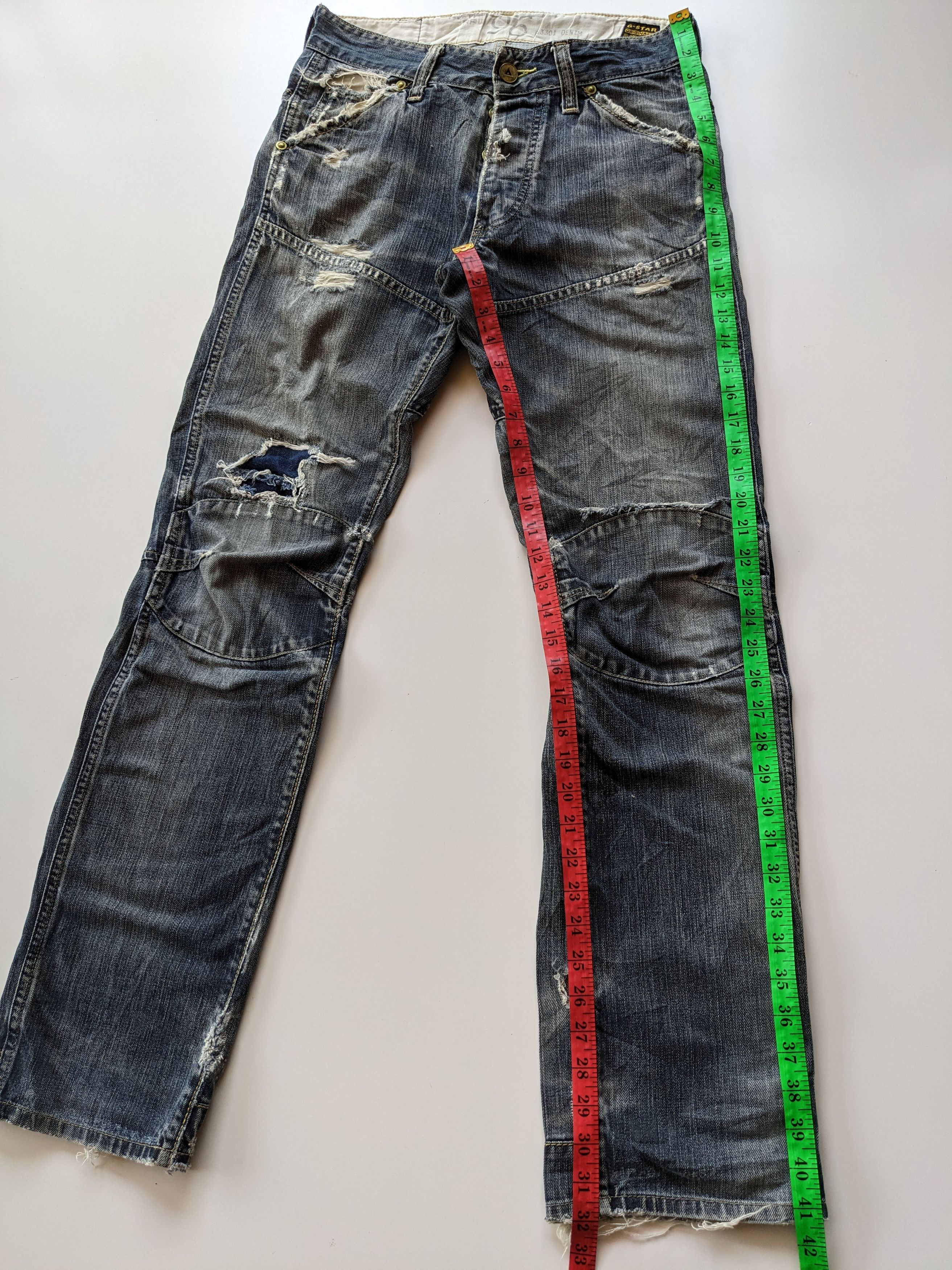 G-Star G-Star Raw distressed clawmark faded jeans Size US 30 / EU 46 - 13 Thumbnail