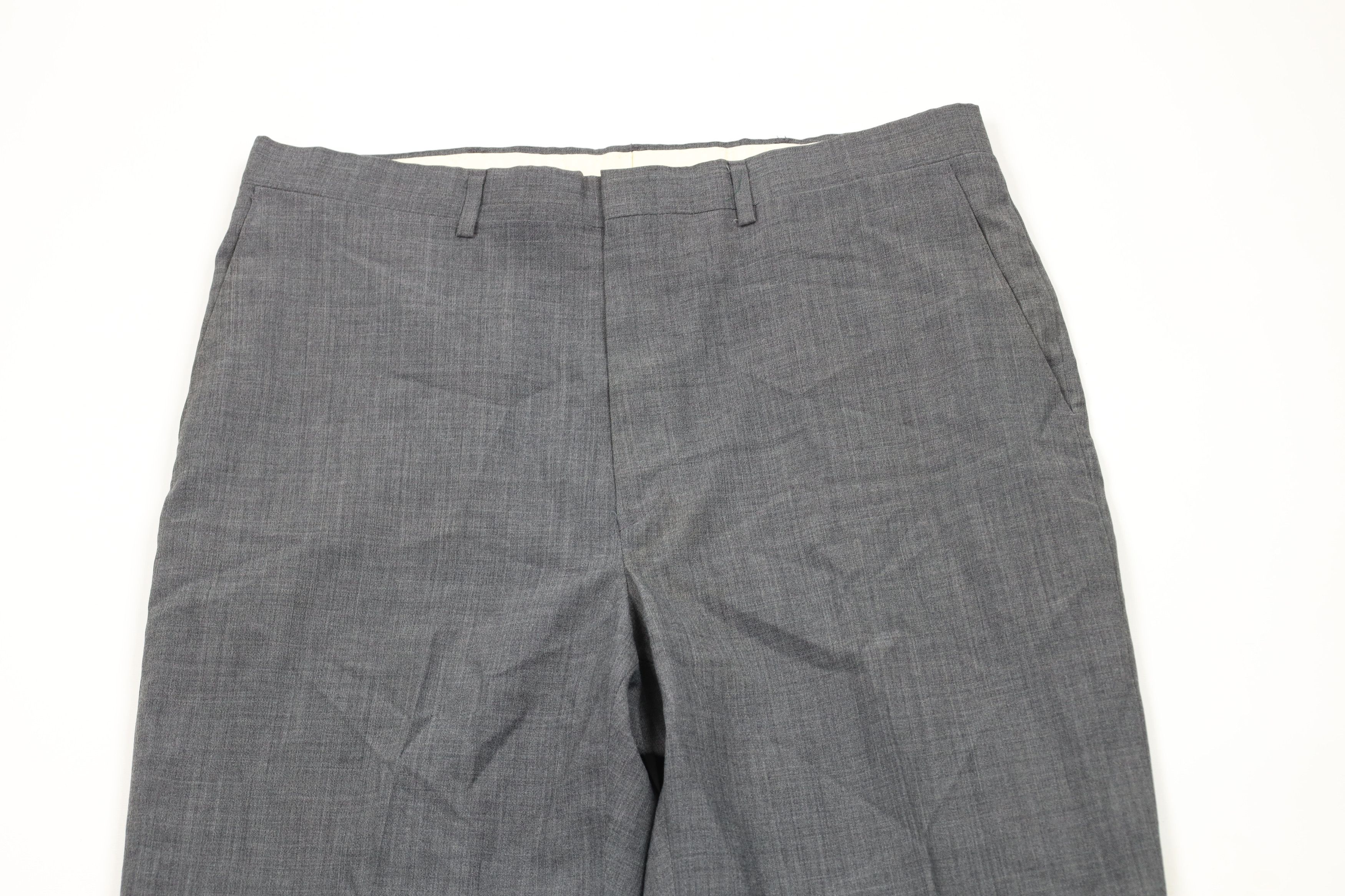Vintage Vintage 70s Streetwear Chambray Wide Leg Chino Pants USA Size US 34 / EU 50 - 2 Thumbnail