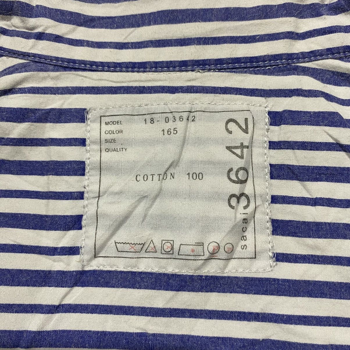Sacai Sacai Plaid Striped Sweat Shirt Button Ups Size M / US 6-8 / IT 42-44 - 4 Thumbnail