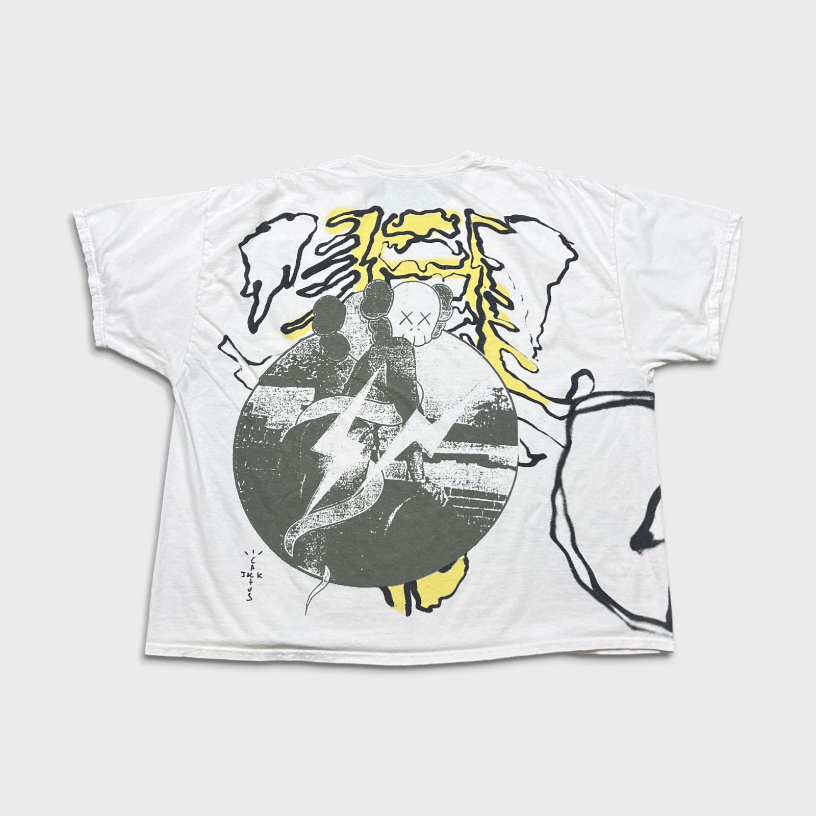 Kaws Travis Scott Cactus Jack + Kaws For Fragment T Shirt 2XL Tee Size US XXL / EU 58 / 5 - 8 Thumbnail
