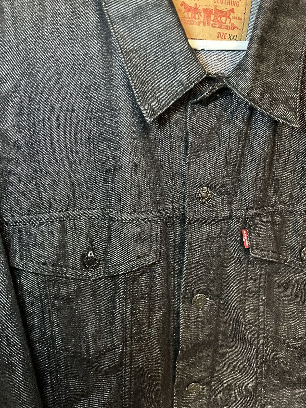 Levi's Vintage Levis dark grey / black denim jacket Size US XXL / EU 58 / 5 - 3 Thumbnail