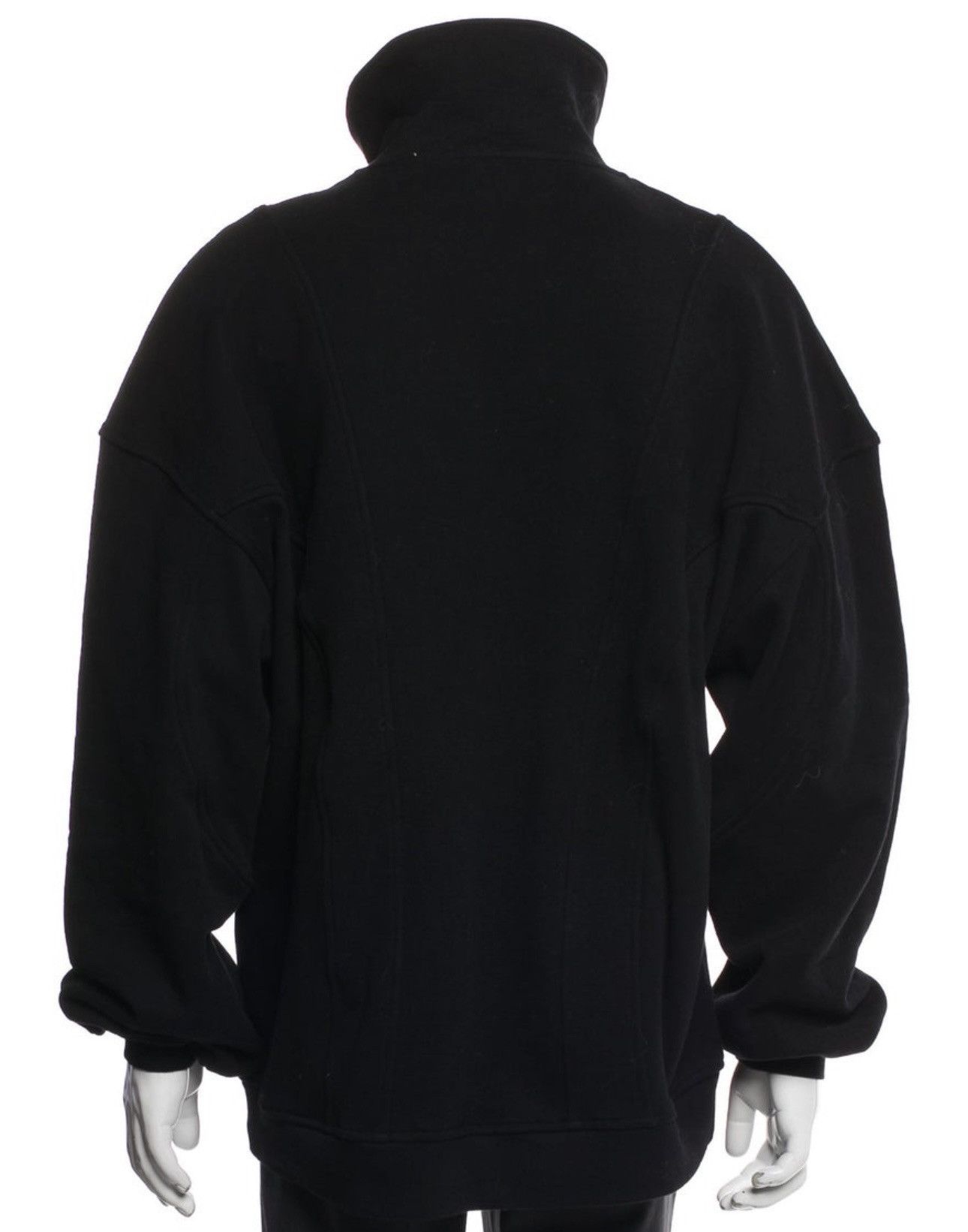 Saint Laurent Paris Saint Laurent Paris Black Fleece Cotton Quarter Zip Jacket L Size US L / EU 52-54 / 3 - 3 Thumbnail