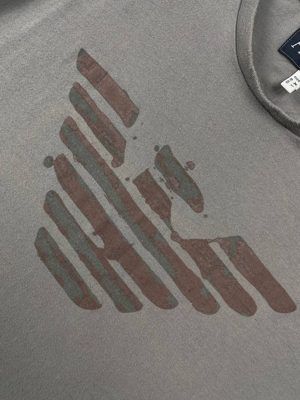 Armani Armani Jeans T Shirt Big Logo Men Size XL Gray Size US XL / EU 56 / 4 - 2 Thumbnail