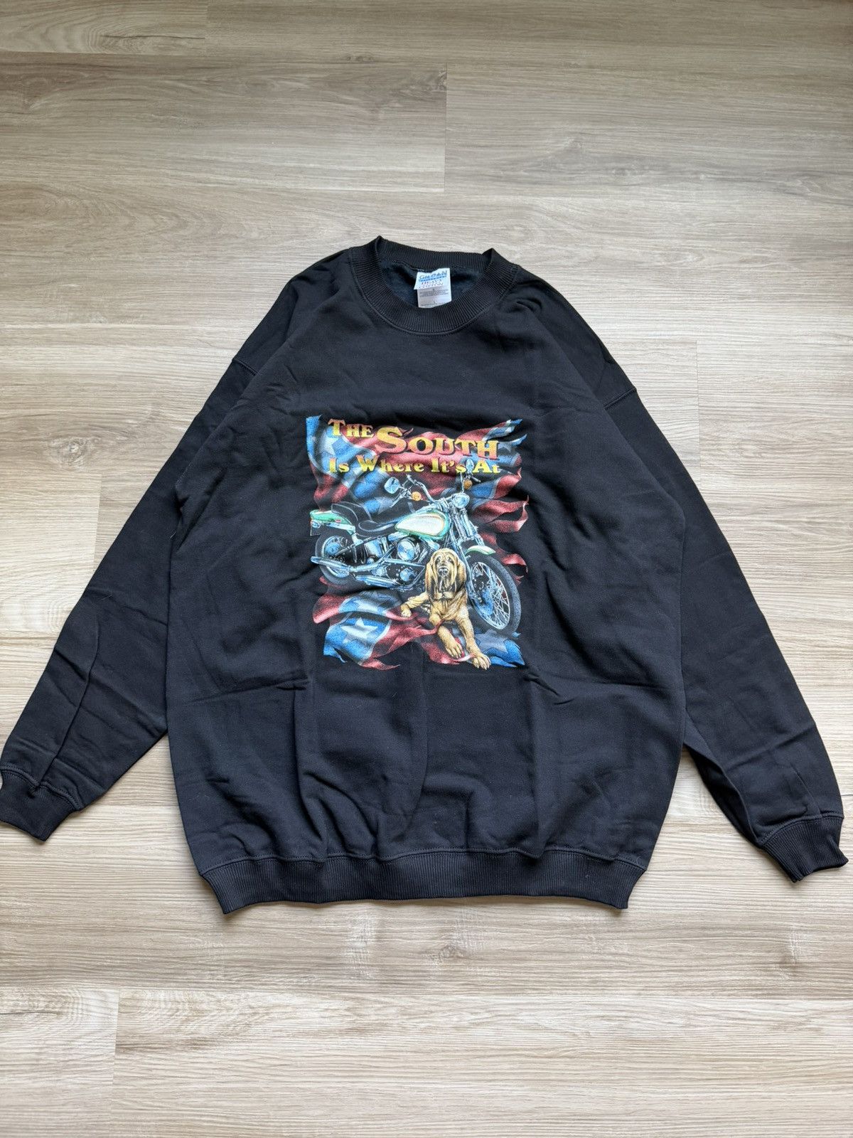 Harley Davidson Vintage Harley Davidson 3D emblem sweatshirt Size US L / EU 52-54 / 3 - 1 Thumbnail