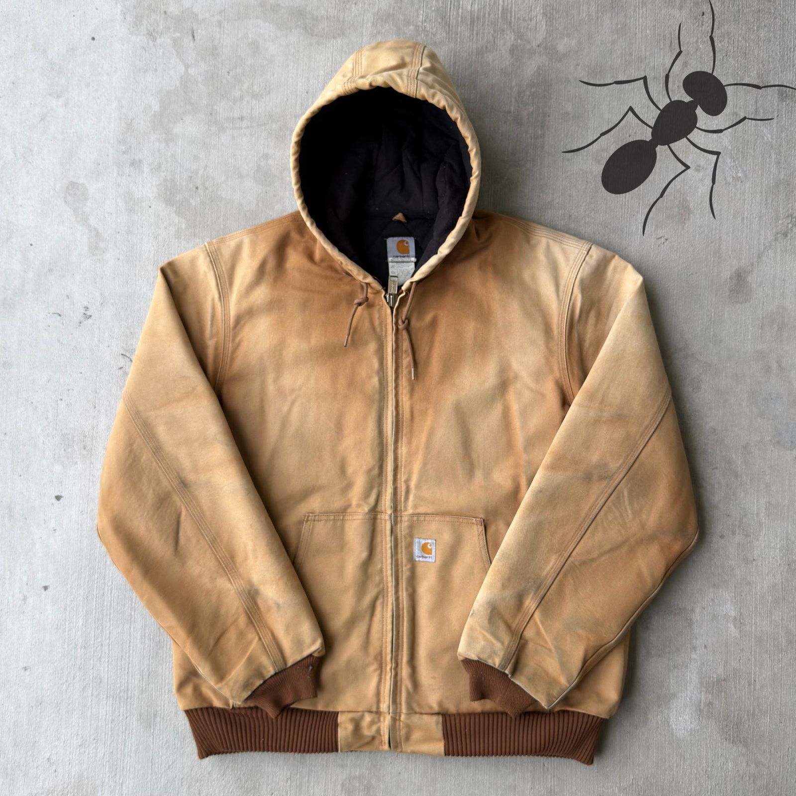 Carhartt × Vintage Carhartt J140 brown hooded work wear jacket Size US L / EU 52-54 / 3 - 1 Thumbnail