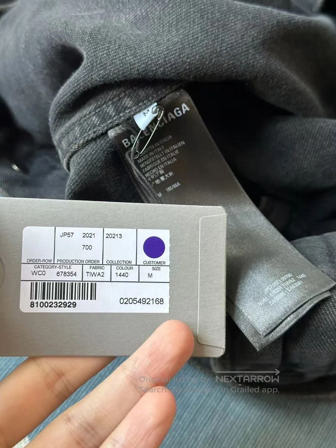 Balenciaga Balenciaga Graffiti Spray Paint Denim Jacket| Size US M / EU 48-50 / 2 - 4 Thumbnail