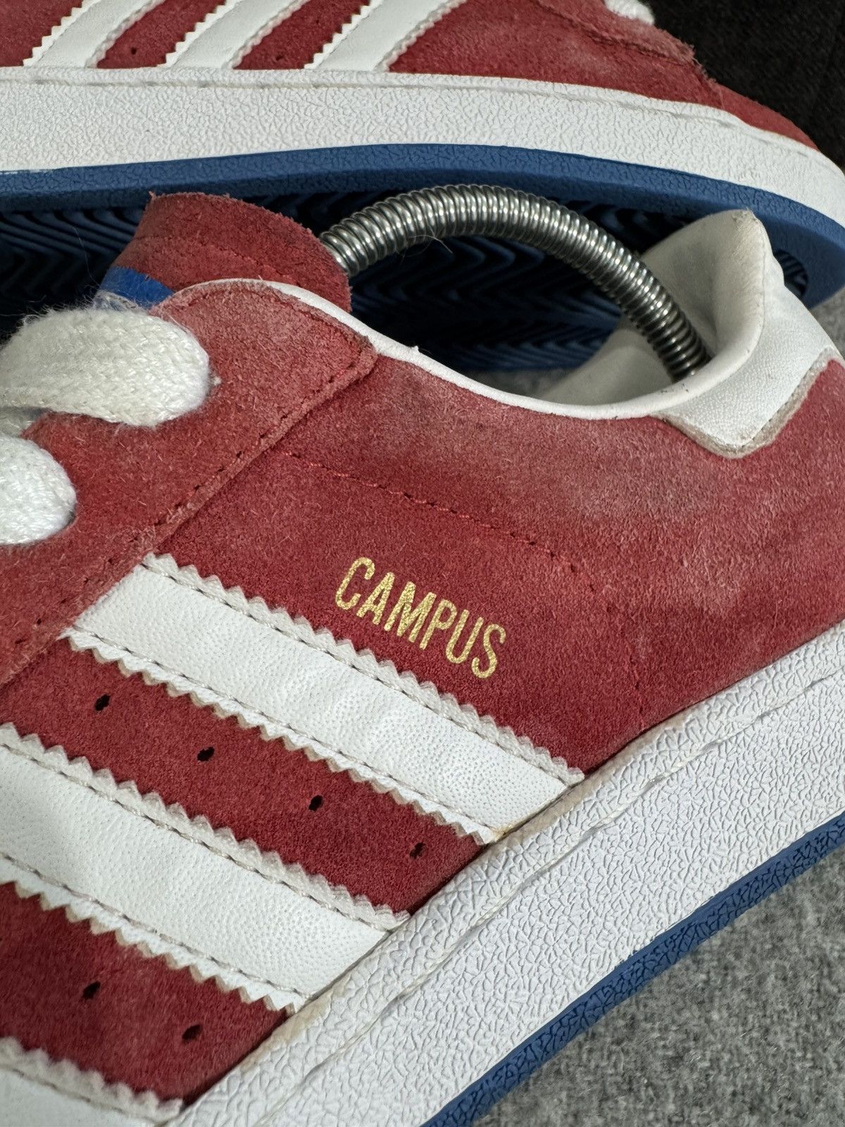 Adidas × Vintage Adidas Campus 2005 Vintage OG 00s red suede rare 36 sneakers Size US 4 / IT 34 - 9 Thumbnail