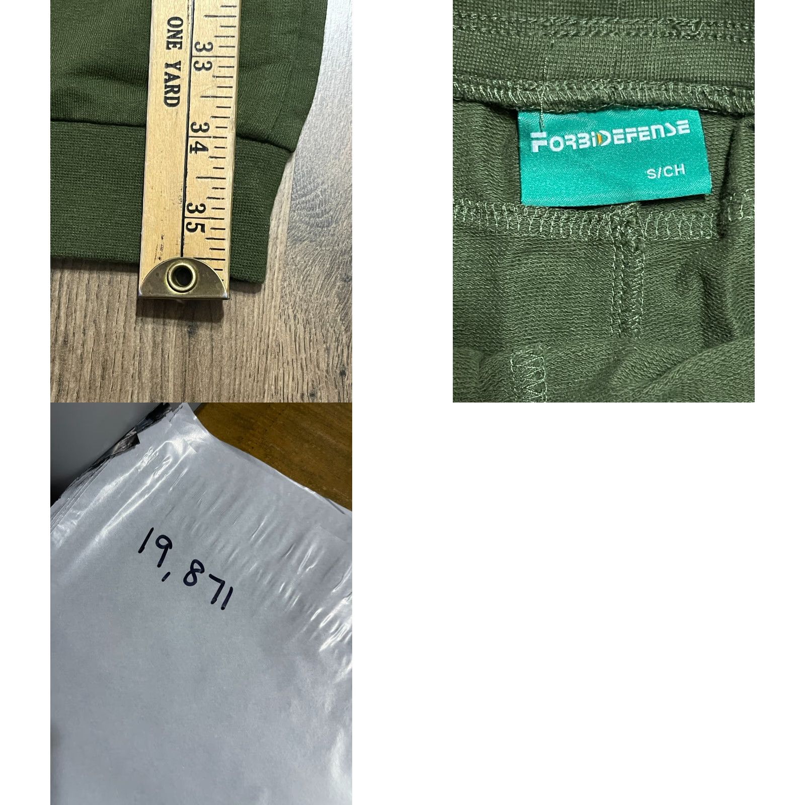 Vintage Forbidefense Sweatpants, Women's Size S, Green, Zip Pockets, Casual Pants Size 28" / US 6 / IT 42 - 8 Thumbnail