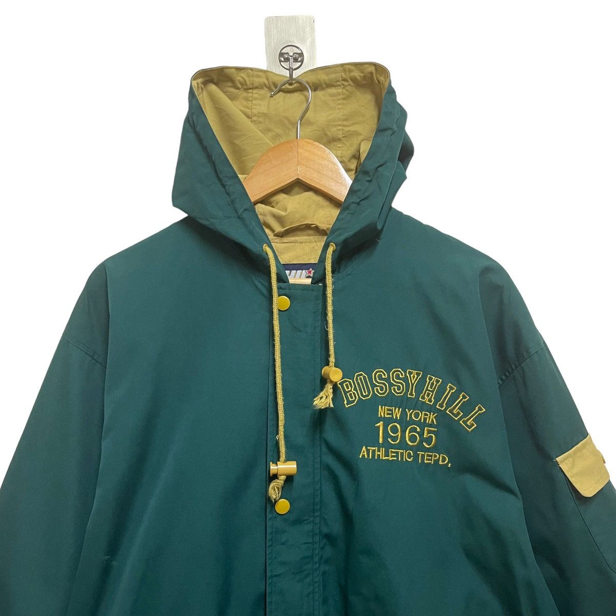 Japanese Brand VTG BOSSHILL NEW YORK ATHLETIC DEPT 1965 HOODIE JACKET Size US L / EU 52-54 / 3 - 9 Thumbnail