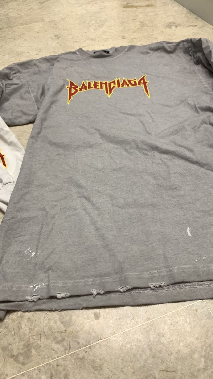 Balenciaga Balenciaga metal LS tee Size US XXL / EU 58 / 5 - 14 Thumbnail