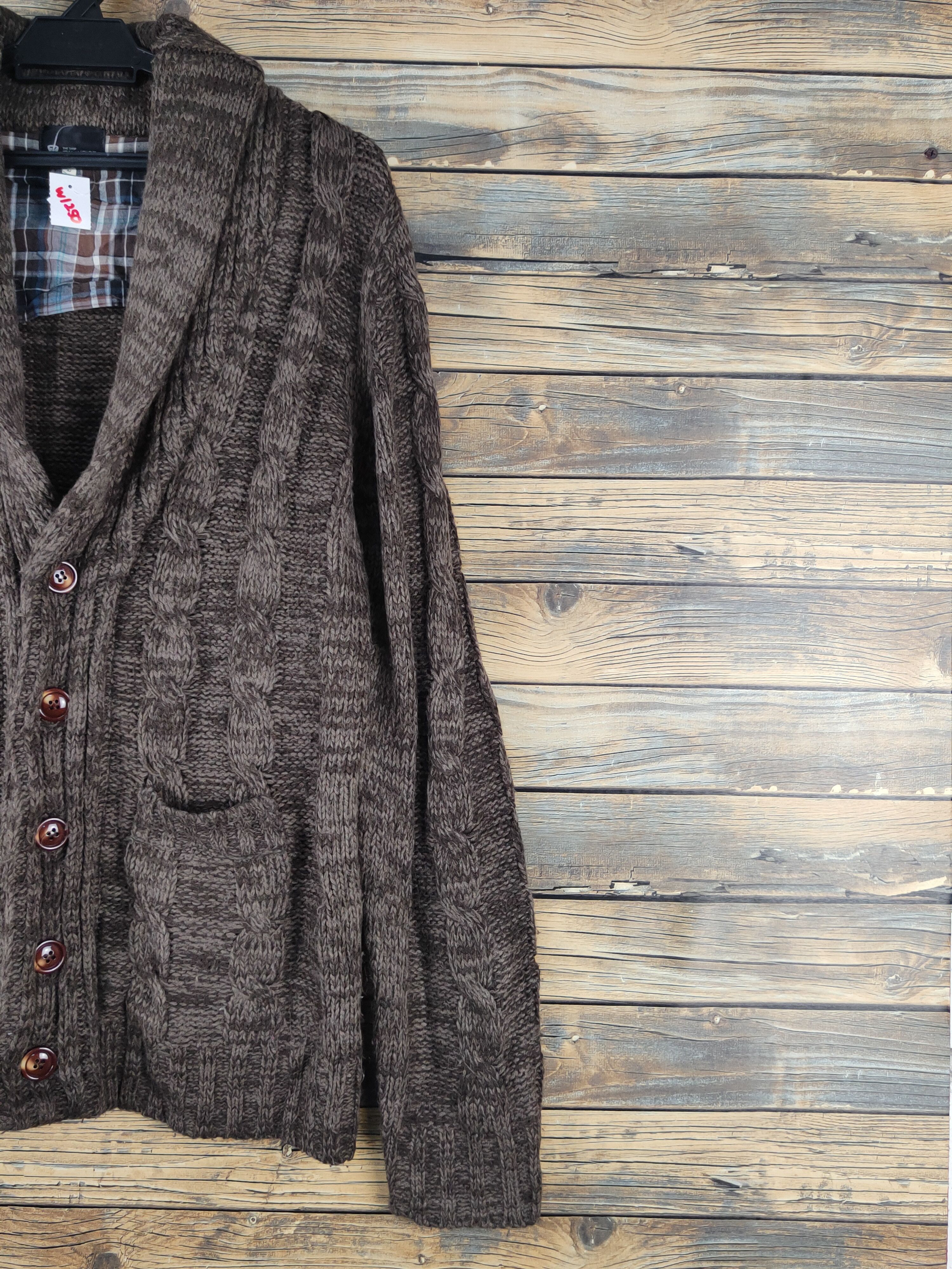 Takeo Kikuchi TK Mixpice Dark Brown Knitwear Cardigan #W1250 Size US M / EU 48-50 / 2 - 5 Thumbnail