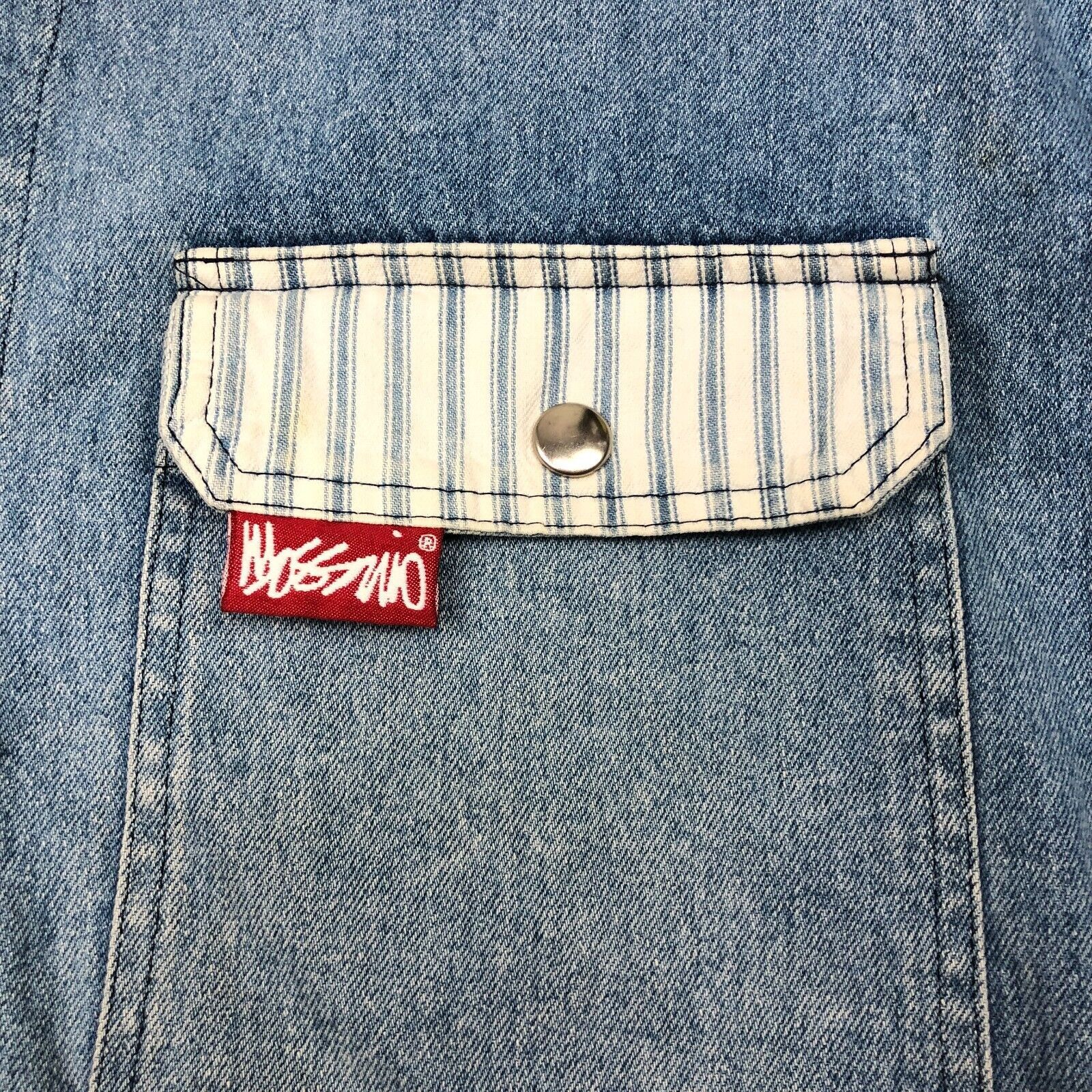 Vintage vintage 90s Made In USA Mossimo Blue Denim Jacket Medium Size US M / EU 48-50 / 2 - 4 Thumbnail