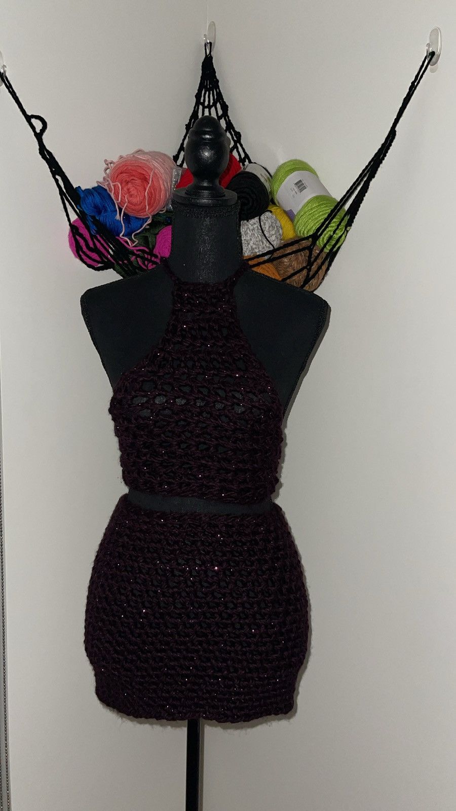 Handmade Two piece purple set Size M / US 6-8 / IT 42-44 - 1 Thumbnail
