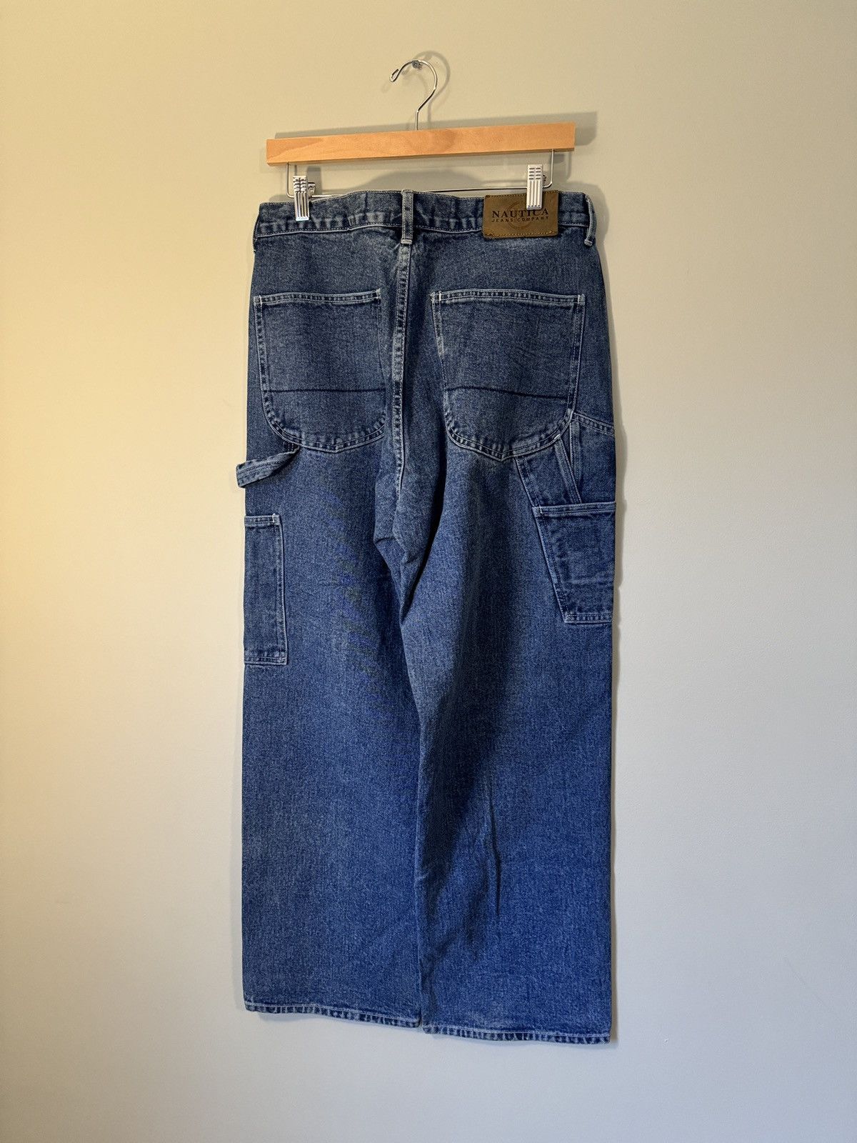 Nautica VINTAGE Y2K BAGGY NAUTICA DENIM CARPENTER SKATER JEANS 32 Size US 32 / EU 48 - 7 Thumbnail