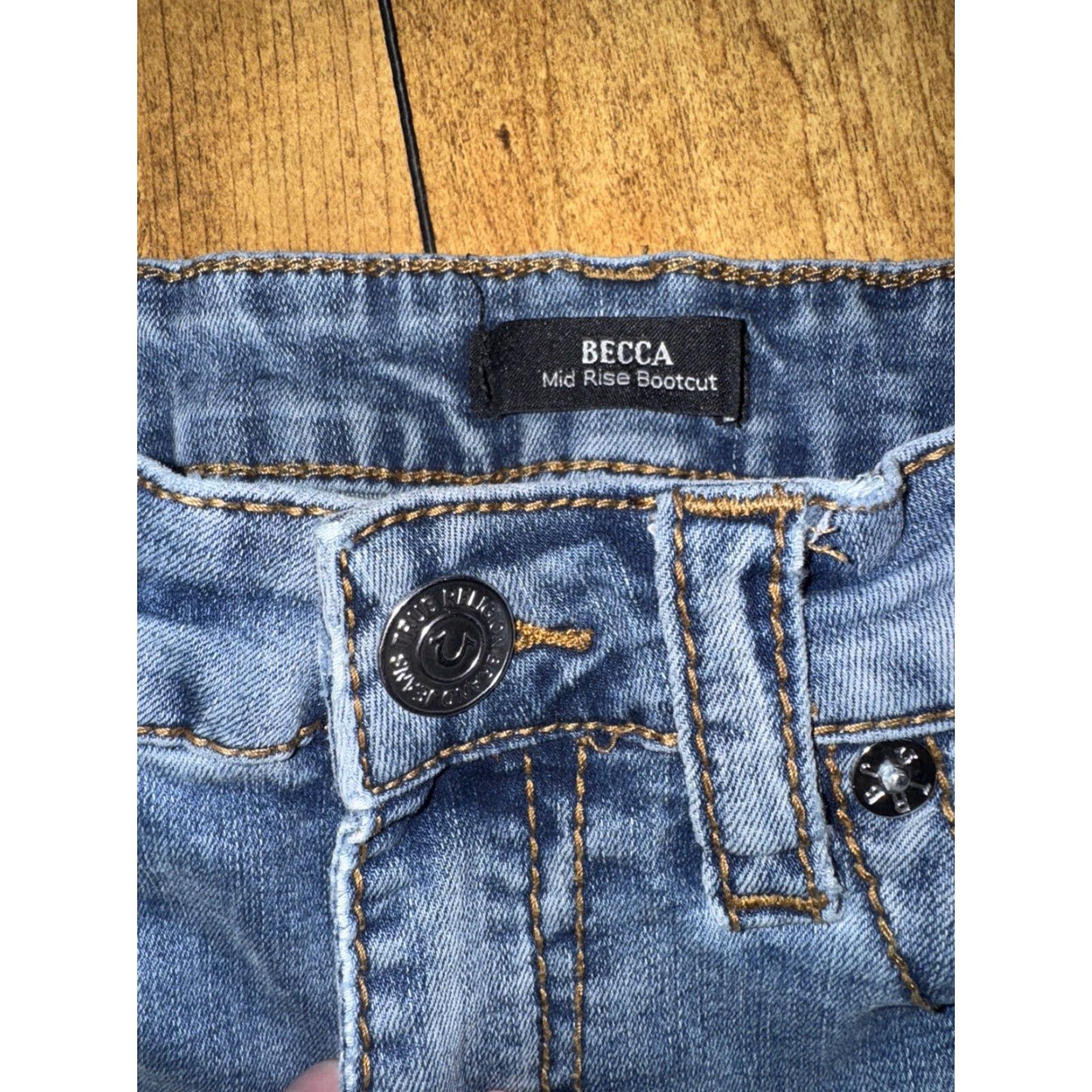 True Religion VINTAGE True Religion Becca Jeans Women’s 28x34 Bootcut Medium Wash Denim Blue 90s Womens Size 28" / US 6 / IT 42 - 7 Thumbnail