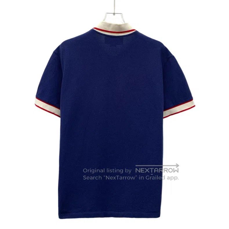 Gucci Gucci Dark Blue Logo Embroidery Cotton Lapel Single-breast Size US XL / EU 56 / 4 - 2 Thumbnail