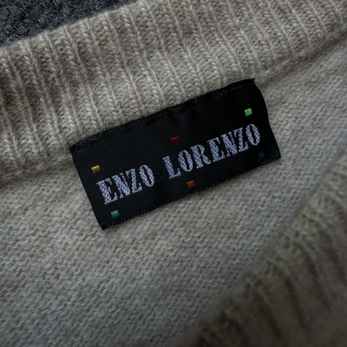 Homespun Knitwear VTG Knit Wool Sweater Enzo Lorenzo Size 54 Y2K 00s USA Hype Size US L / EU 52-54 / 3 - 7 Thumbnail