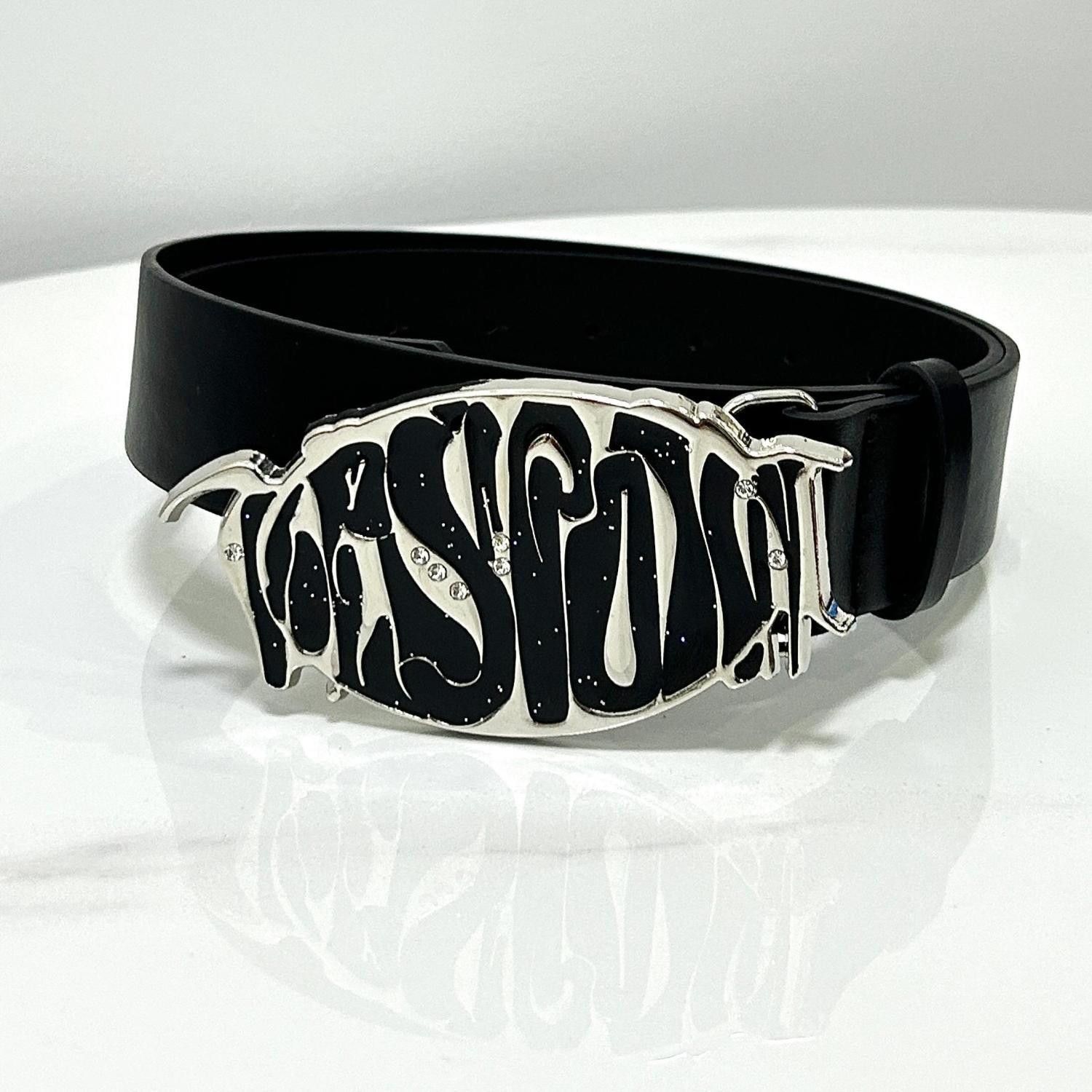 Designer Modern Vintage Belt Riveted Belts Menswear Accessories Size ONE SIZE - 2 Thumbnail