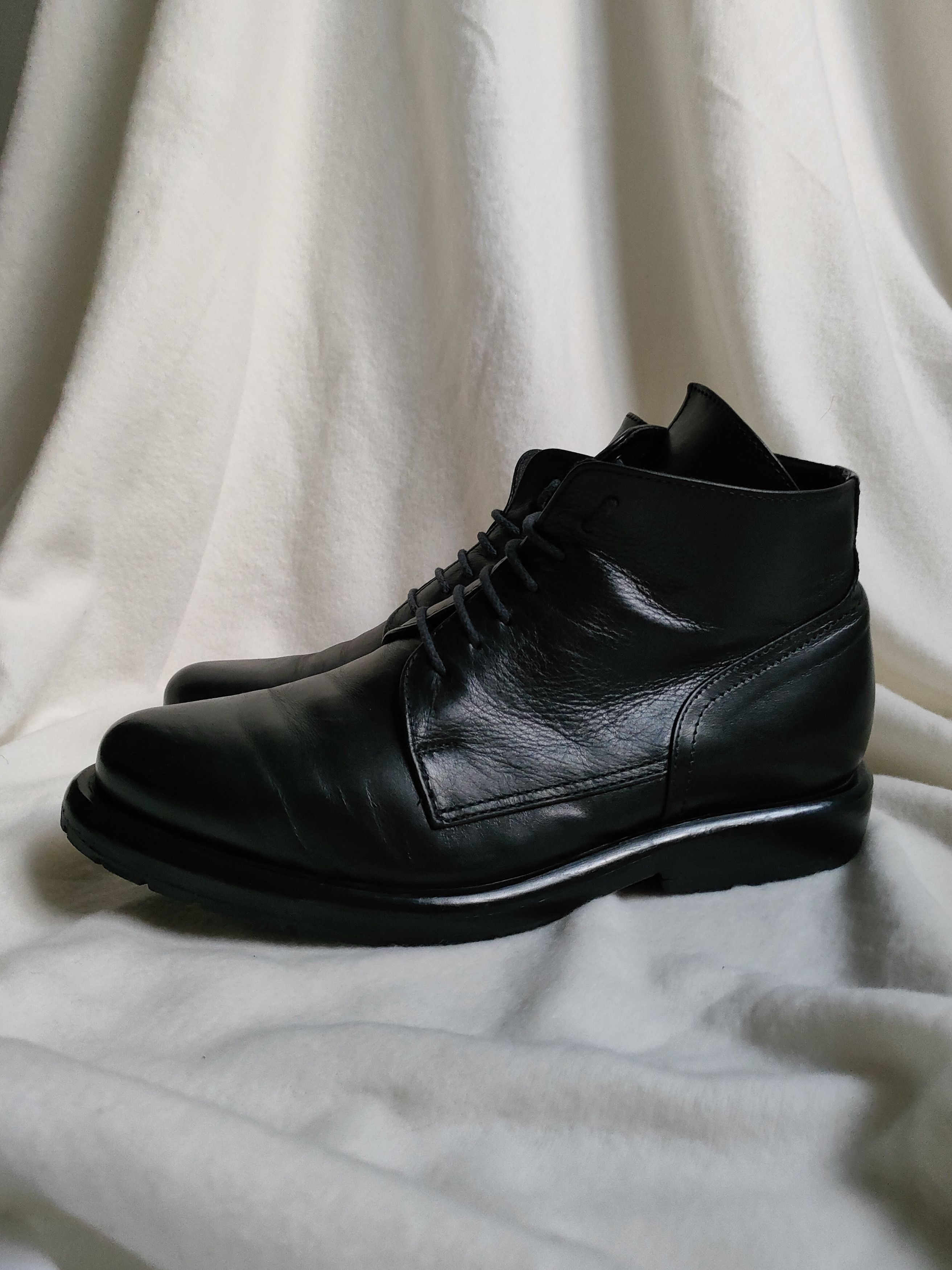 Dirk Bikkembergs 90s Dirk Bikkembergs Black Leather Lace Up Combat Boots Size US 8 / EU 41 - 9 Thumbnail