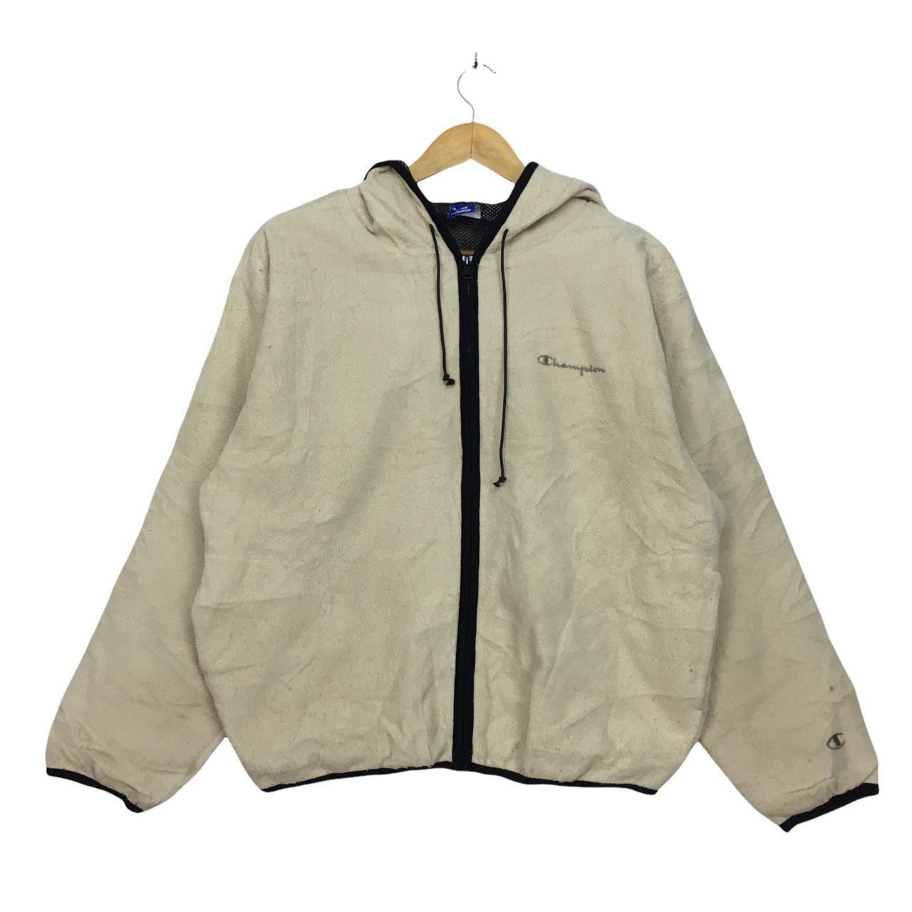 Champion Vtg CHAMPION Zip Up Fleece Hoodie Jacket Sweater Size US M / EU 48-50 / 2 - 1 Thumbnail