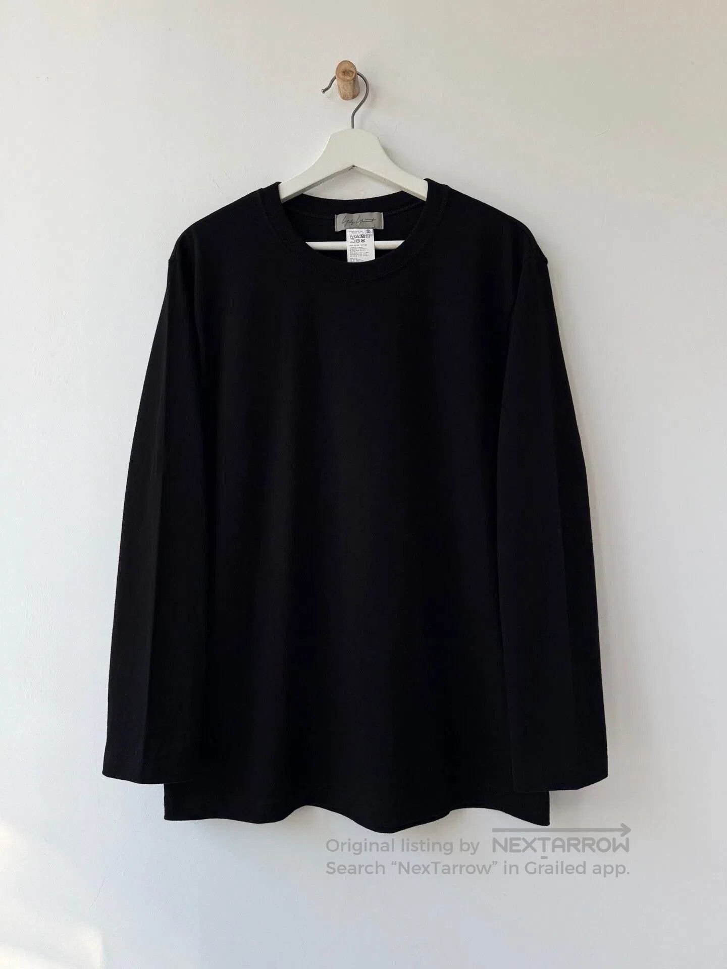 Yohji Yamamoto Yohji Yamamoto Femme Black Cotton Top. Size M / US 6-8 / IT 42-44 - 1 Thumbnail