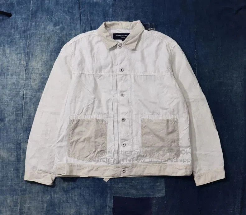 Comme des Garcons CDG Homme Paneled Linen Jacket. Size US L / EU 52-54 / 3 - 1 Thumbnail