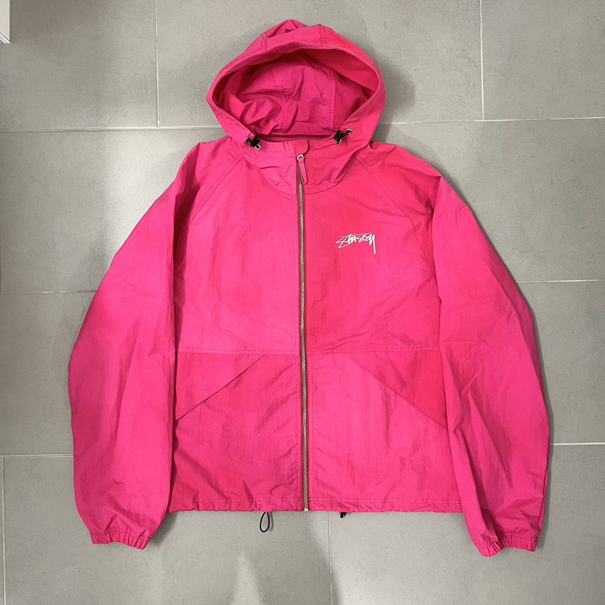 Stussy Stussy Fuchsia Wave Dye Beach Shell Jacket | Grailed