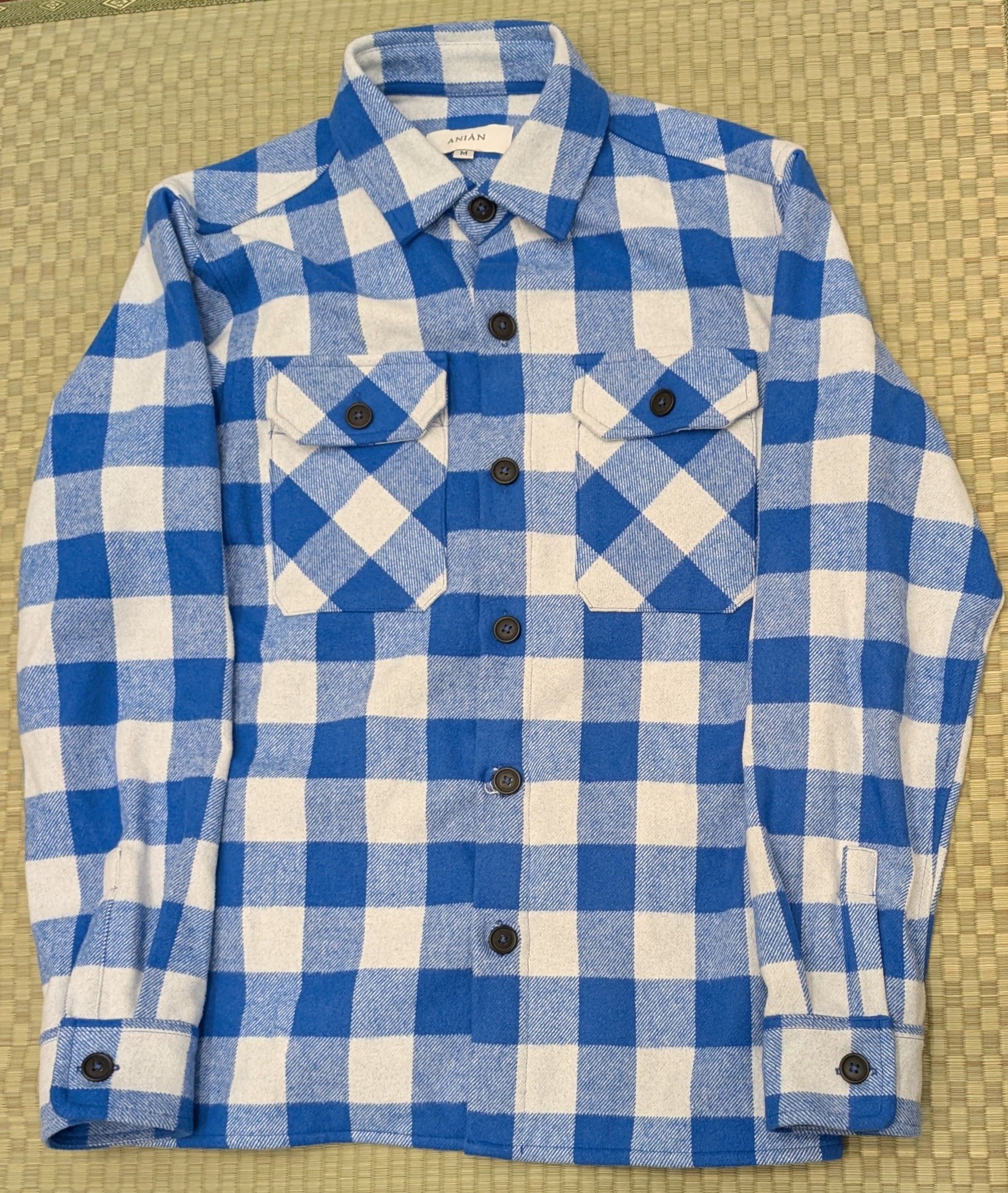 Other Anian Blue Plaid Thick Blanket Flannel Made in Canada Size US M / EU 48-50 / 2 - 1 Thumbnail