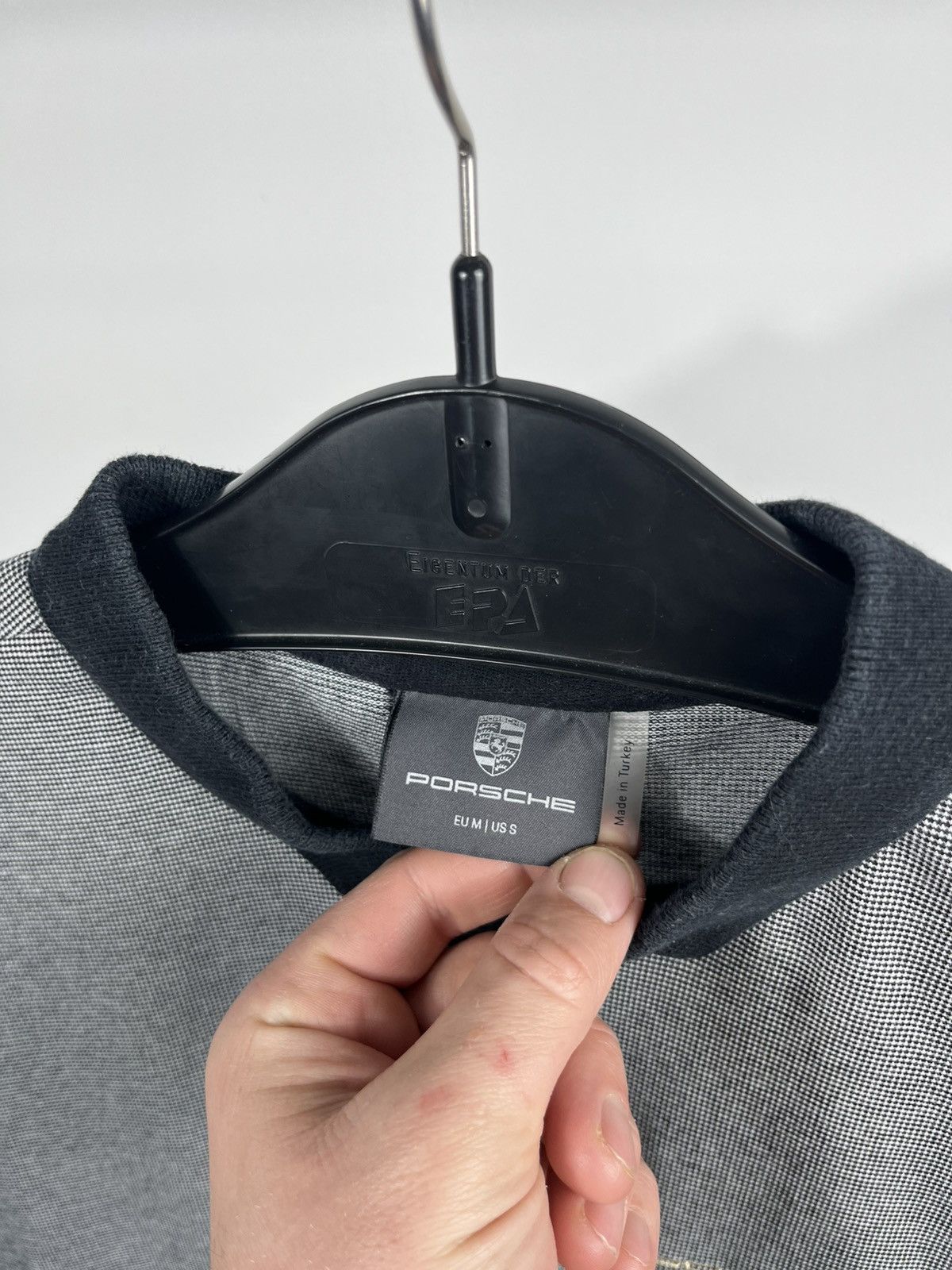 Porsche Design Porsche Grey Polo Shirt Contrast Collar Logo EU M US S Size US M / EU 48-50 / 2 - 4 Thumbnail
