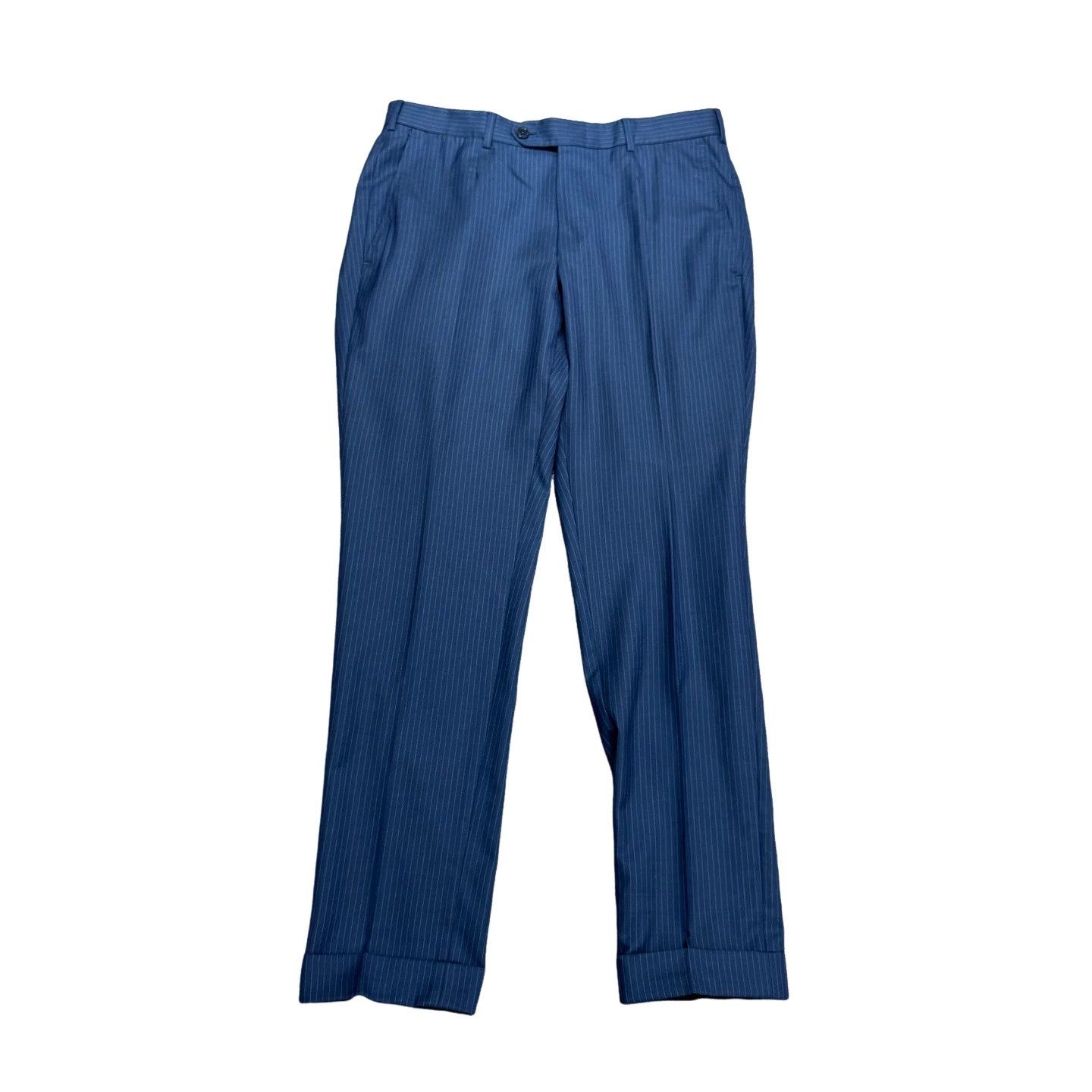 Ermenegildo Zegna Ermenegildo Zegna Striped Wool Trousers Size 32 Size US 32 / EU 48 - 1 Thumbnail