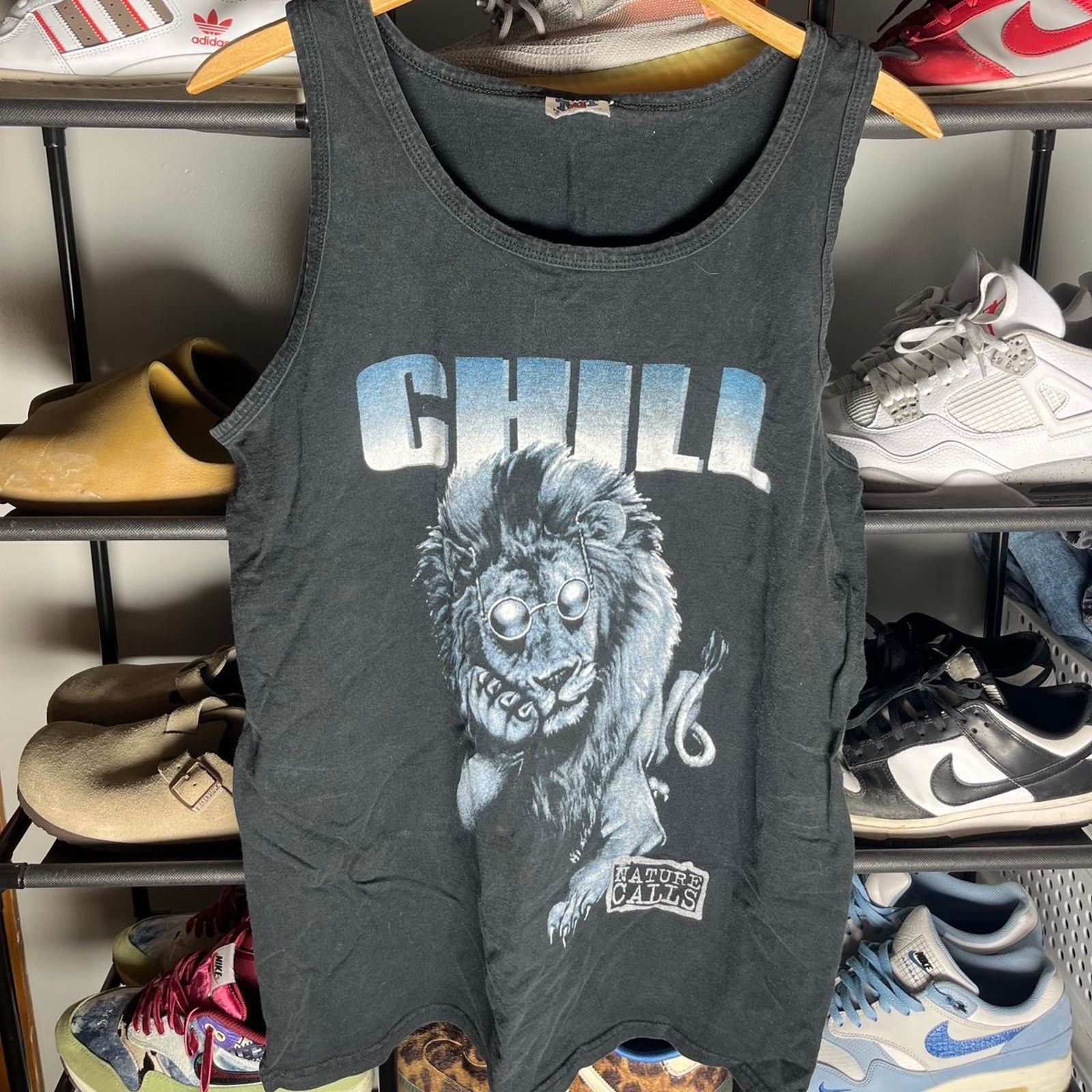 Vintage Vintage chill lion tank top Size US L / EU 52-54 / 3 - 1 Thumbnail
