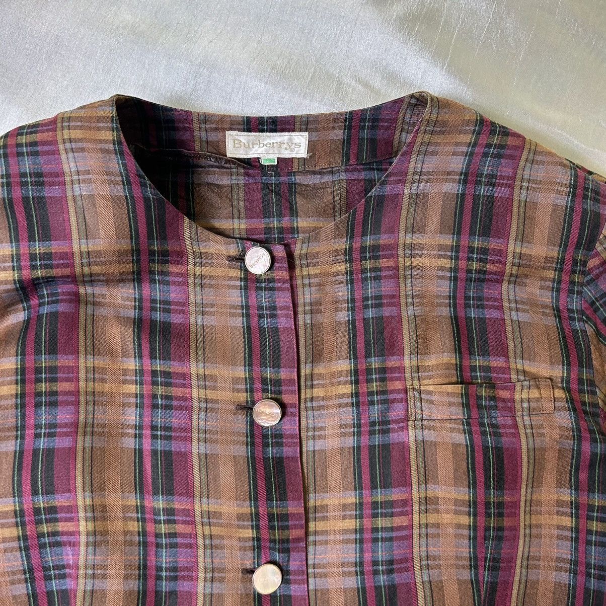 Burberry Vintage Burberrys Button Up Shirt Size S / US 4 / IT 40 - 2 Thumbnail