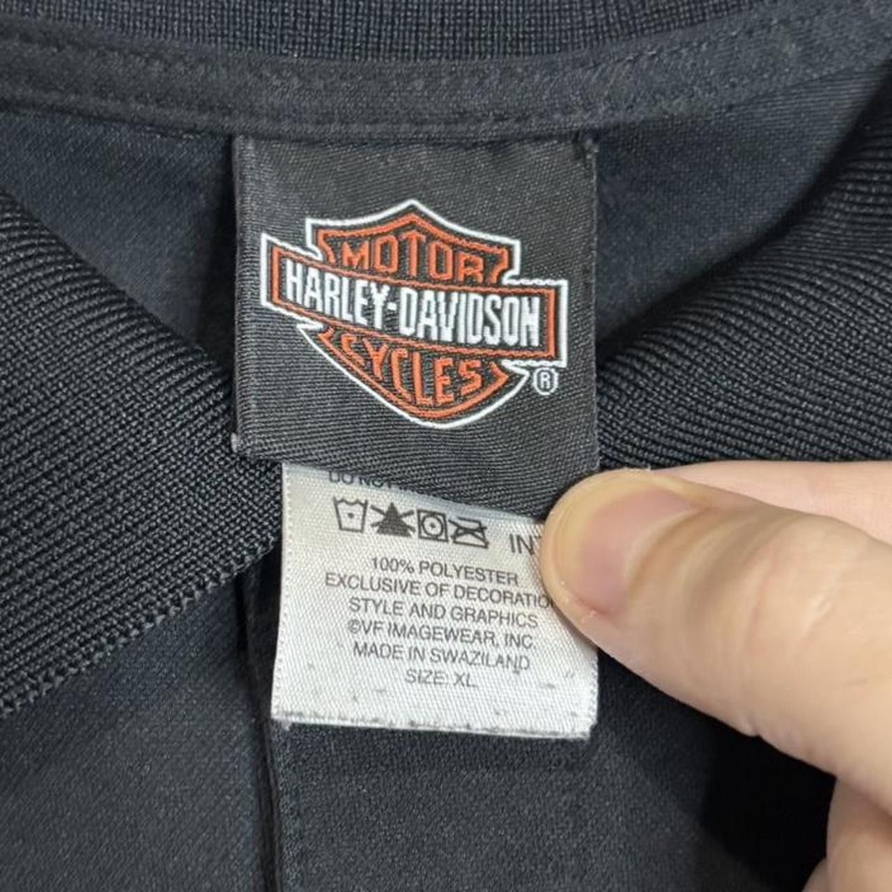 Harley Davidson Harley Davidson Black Striped Polo Shirt - XL Size US XL / EU 56 / 4 - 5 Thumbnail